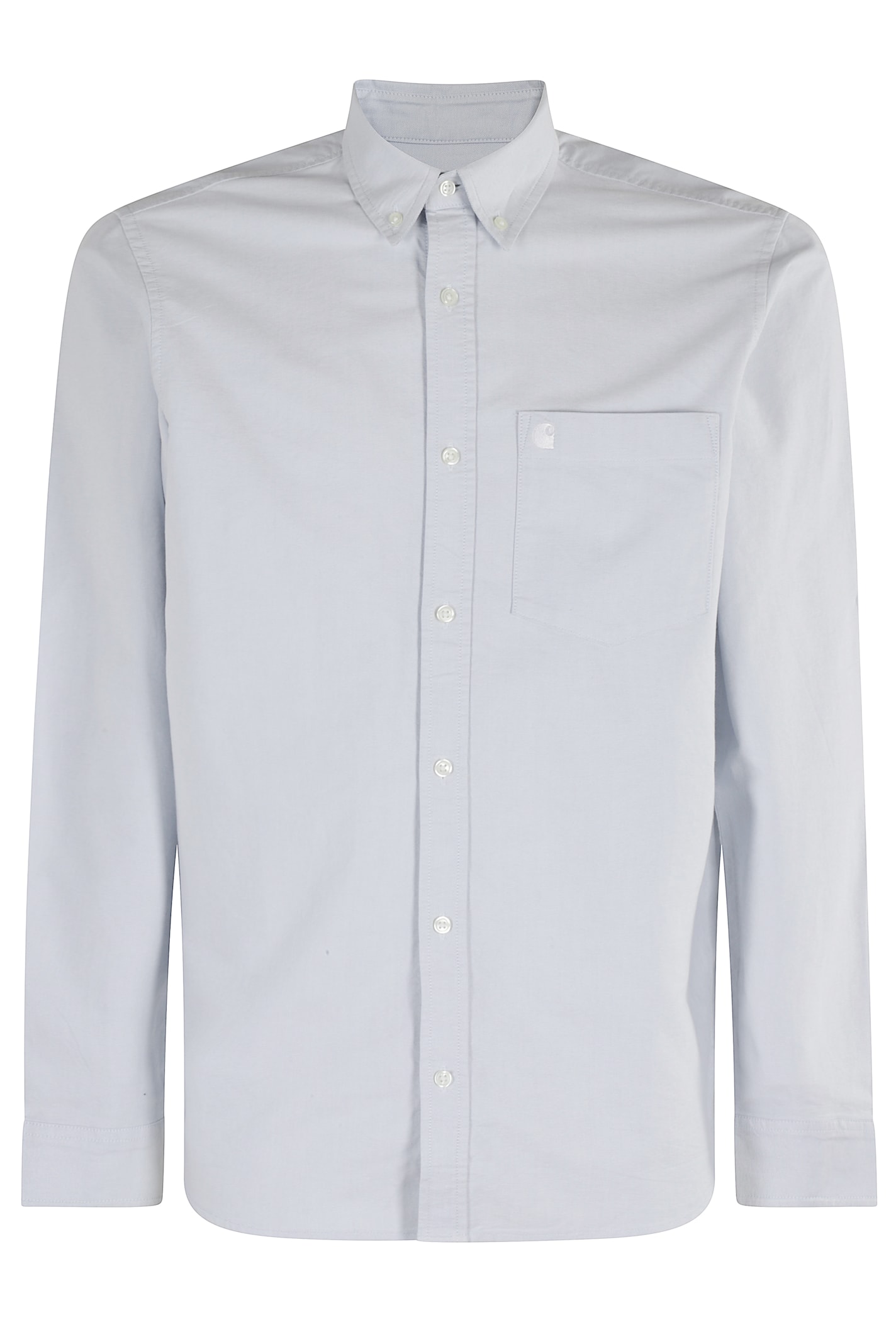 Carhartt C Logo Shirt Oxford In Blue