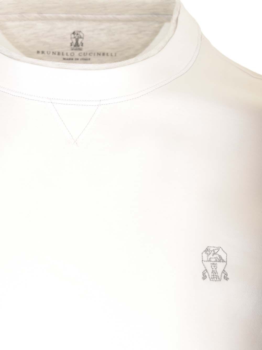 Shop Brunello Cucinelli Jersey T-shirt In White