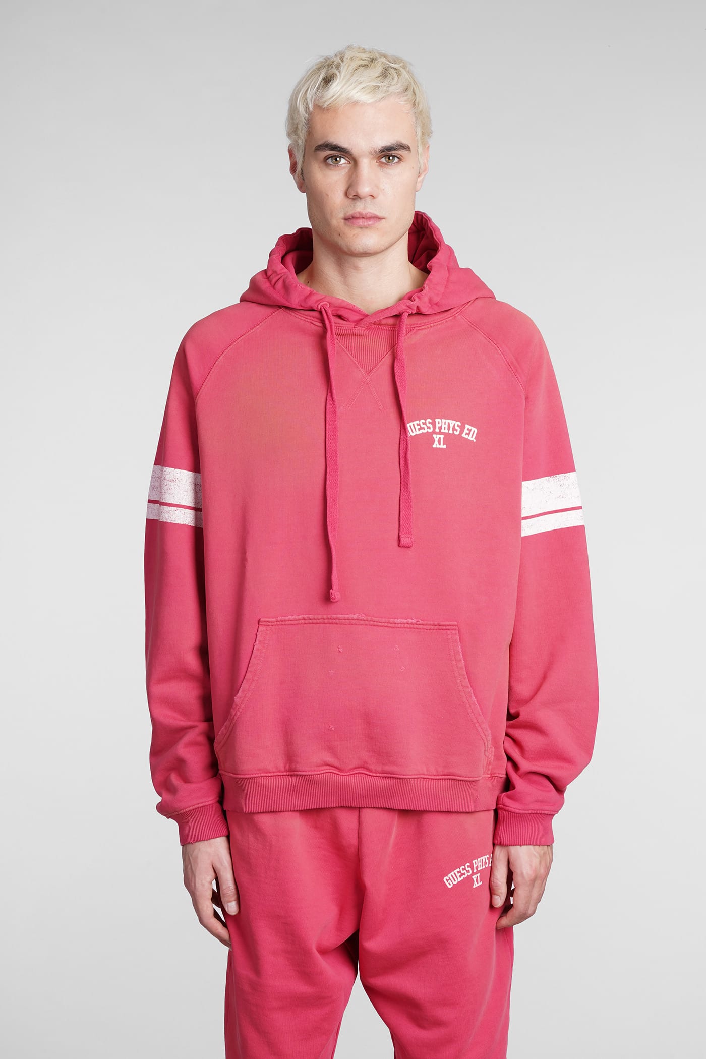 Guess Sweatshirt In Red Cotton