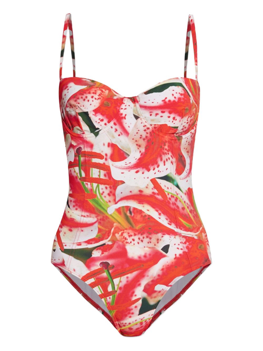Tory Burch Printed Swimsuit In Purple