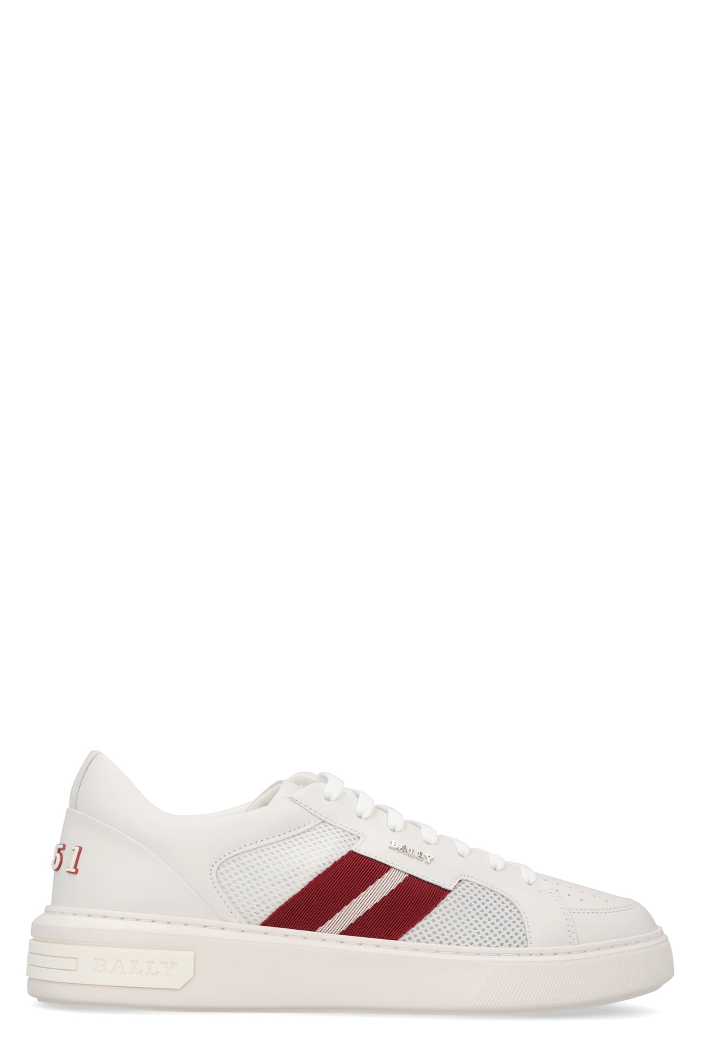 Bally Melys-t Leather And Fabric Low-top Sneakers