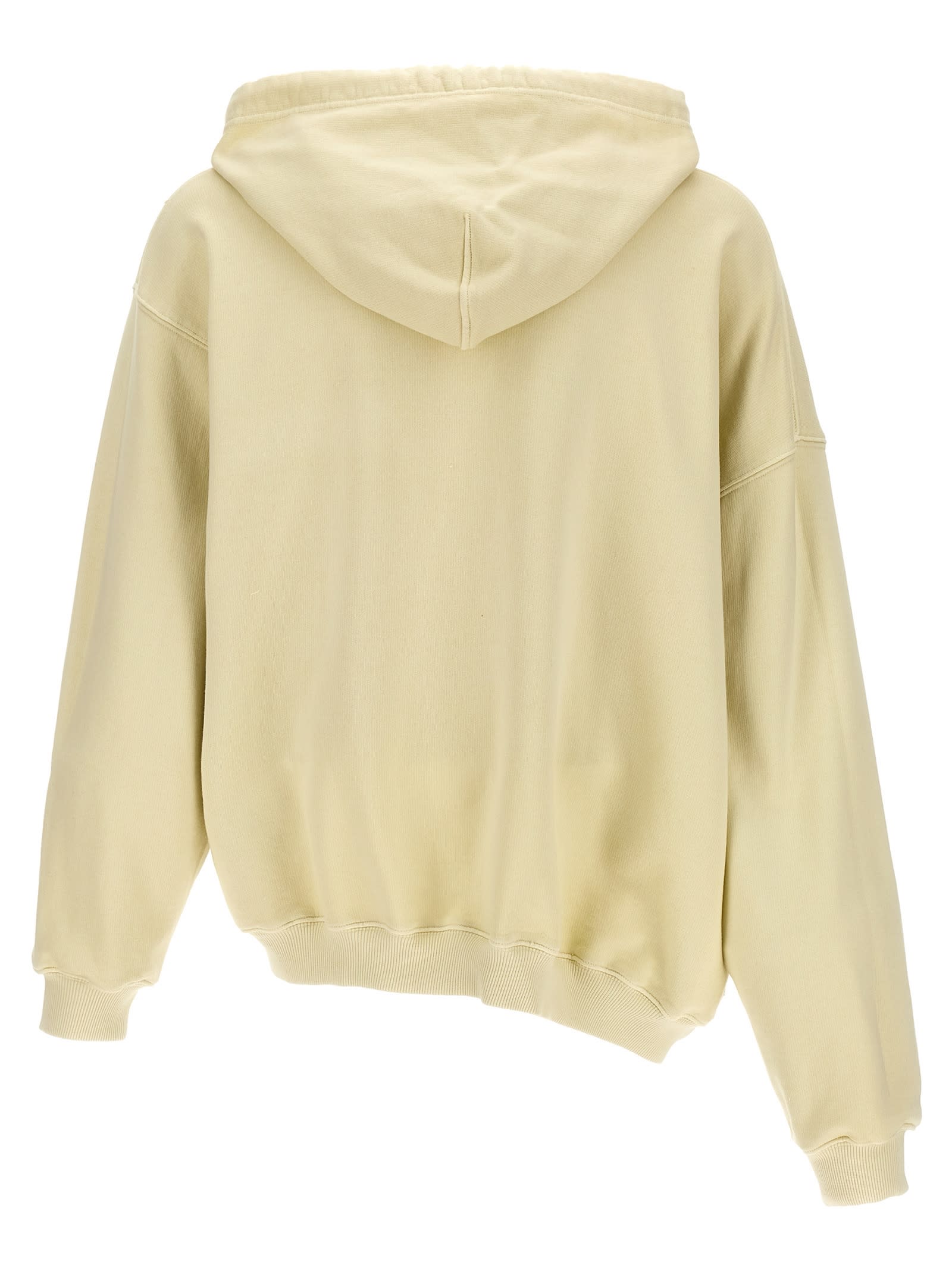 Shop Magliano Twisted Hoodie In White