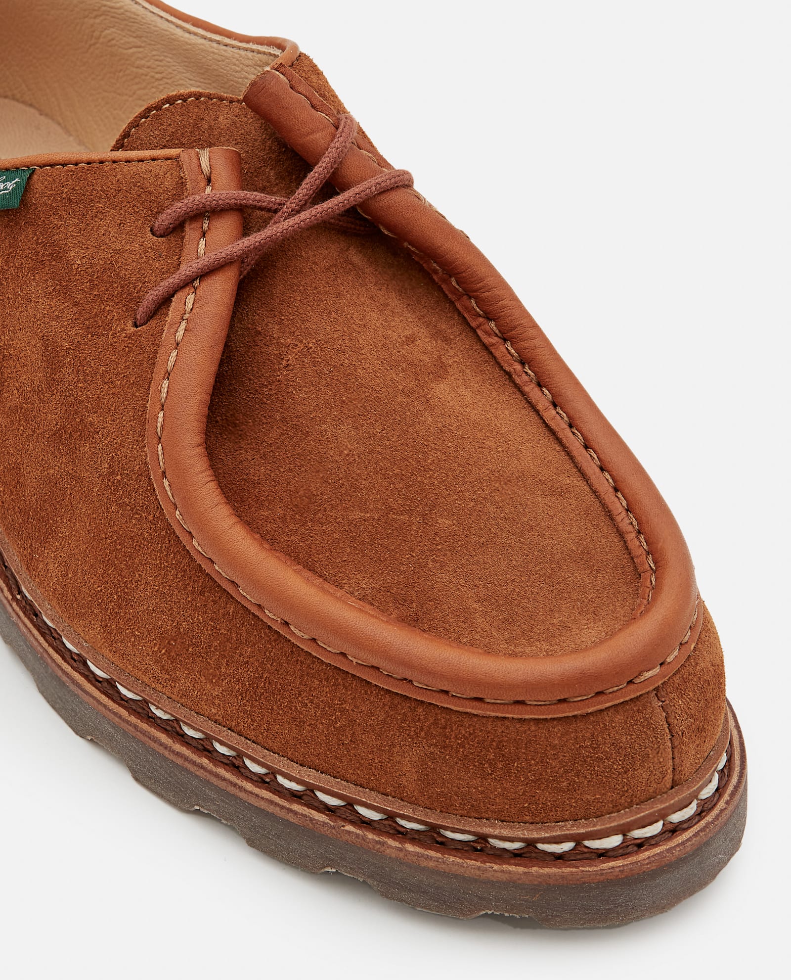 Paraboot Michael Suede Lace-up Loafer In Brown