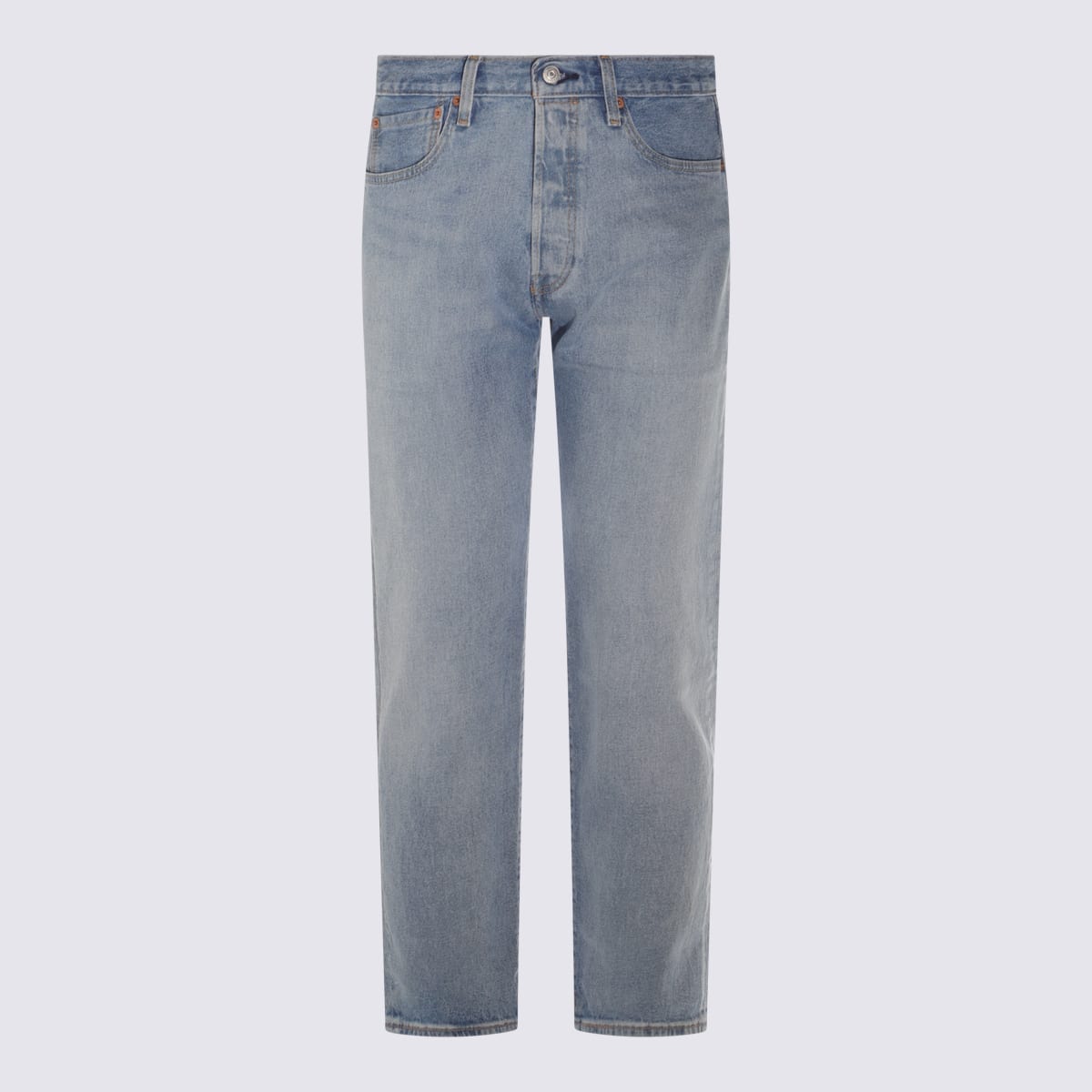 Levi’s Grey Cotton 501 Denim Jeans