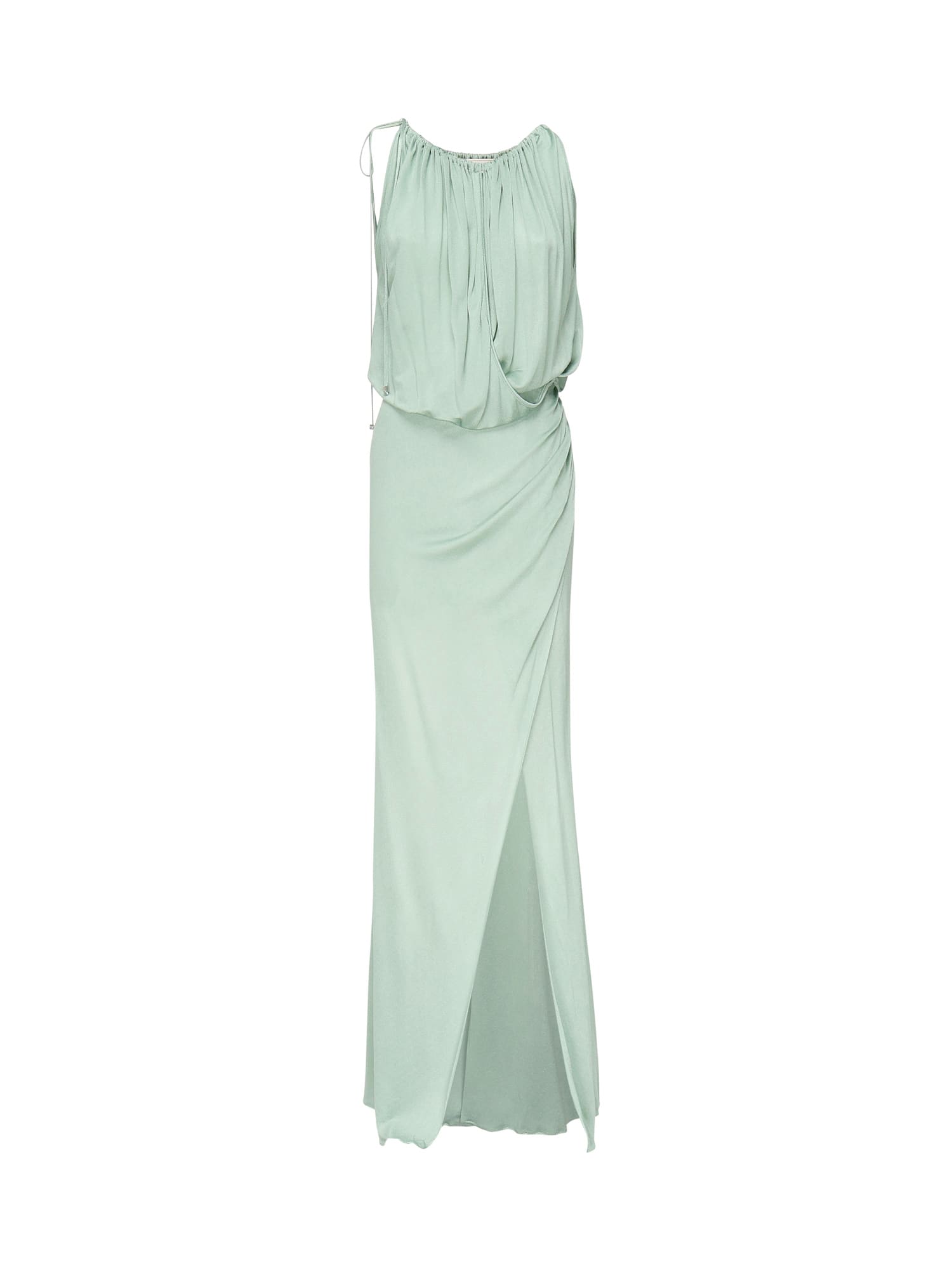 Draped Jersey Long Dress