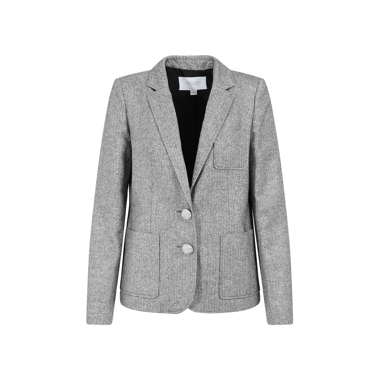 Shop Giambattista Valli Cotton Jacket In Ivory Black