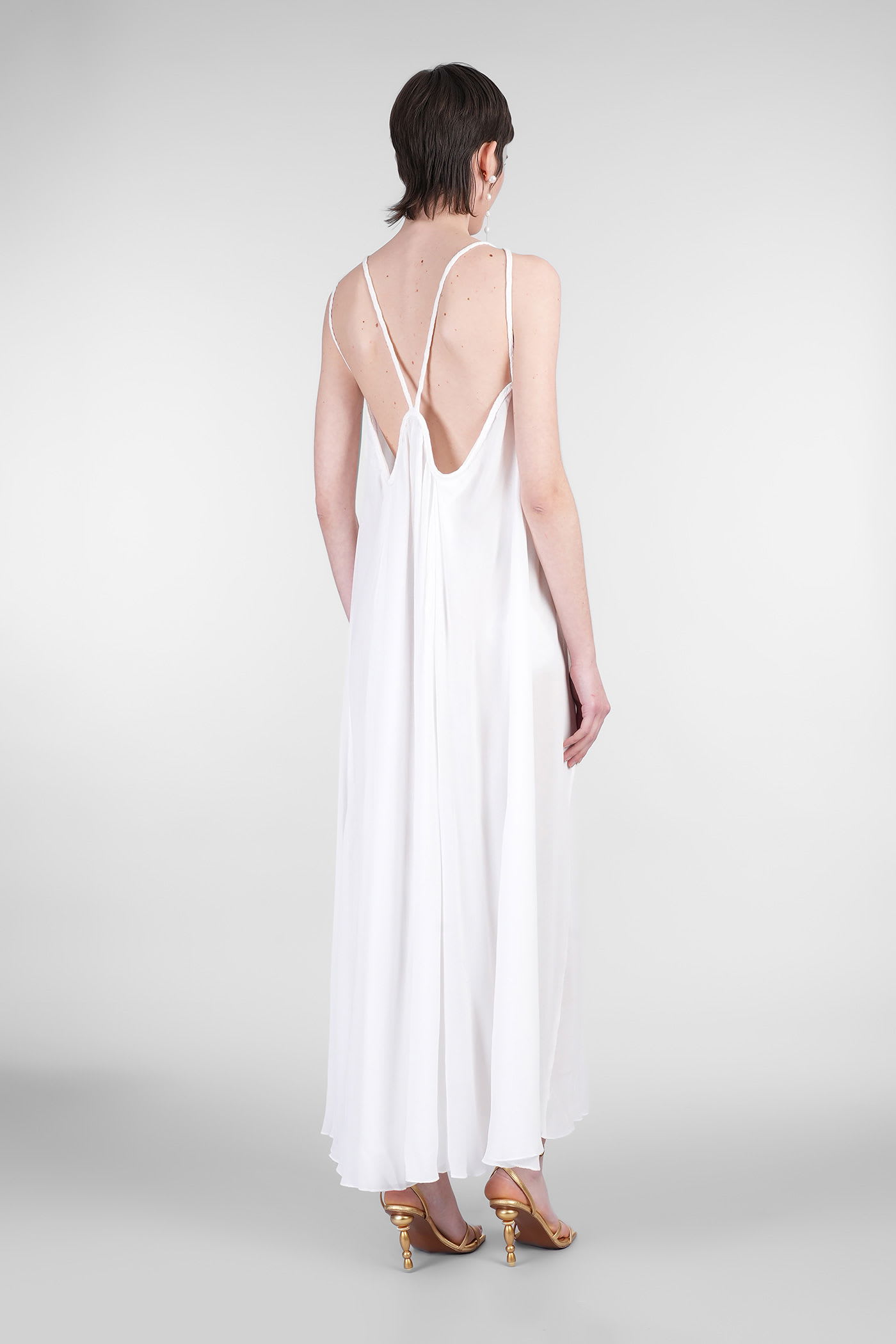 Cult Gaia Open-back Maxi Dress In White