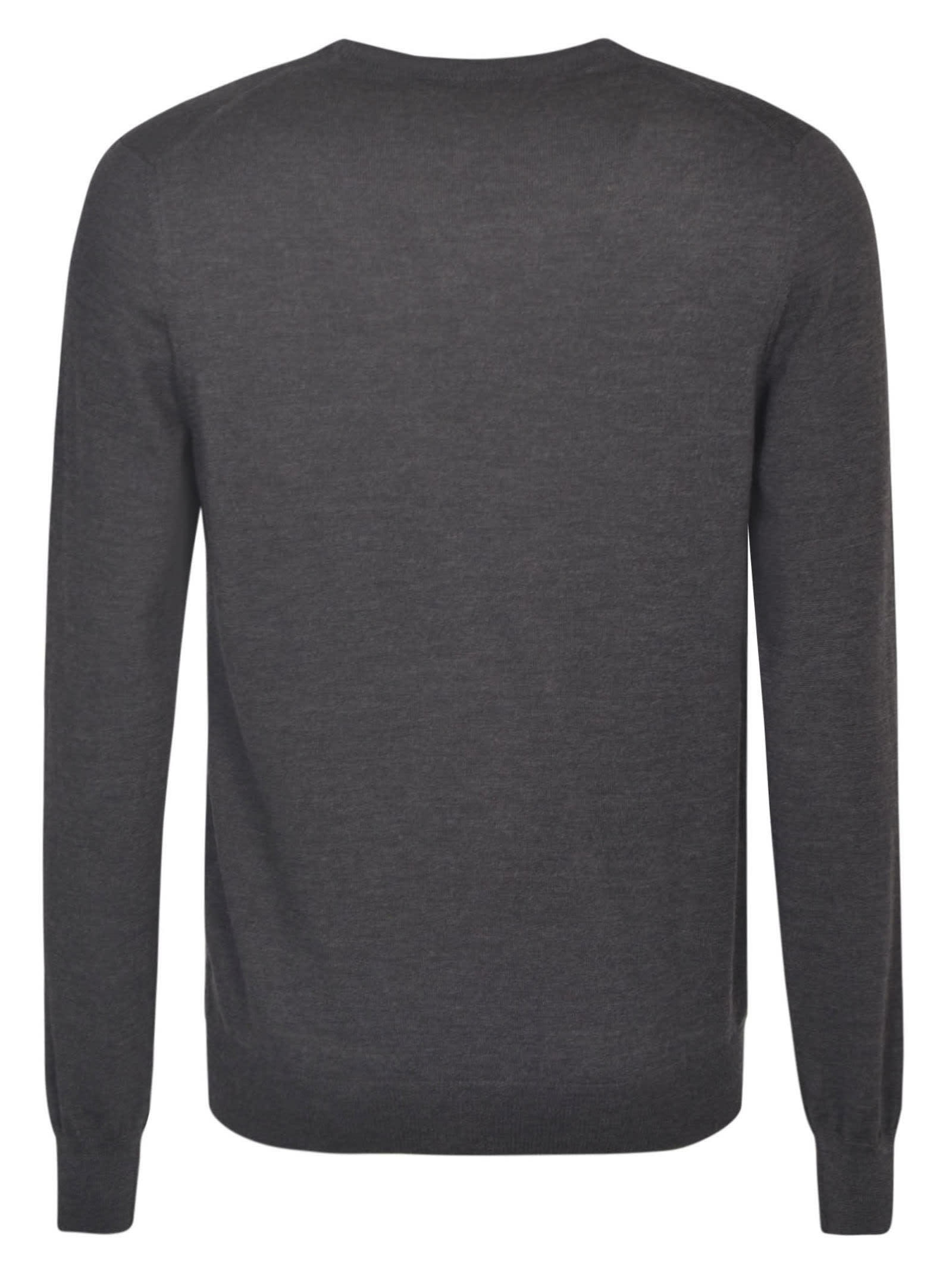 Shop Tagliatore Round Neck Sweater In Grey