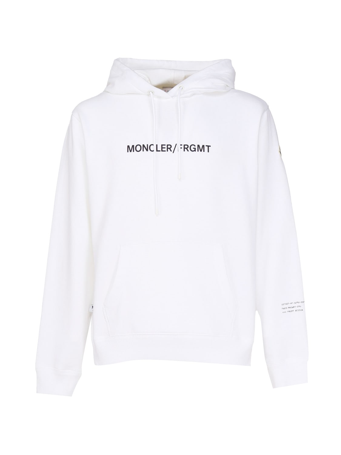 Shop Moncler Genius X Frgmt Hoodie In Bianco