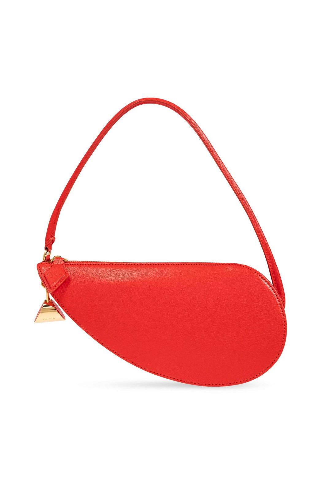 Shop Alaïa Le Demi-coeur Bag In Red