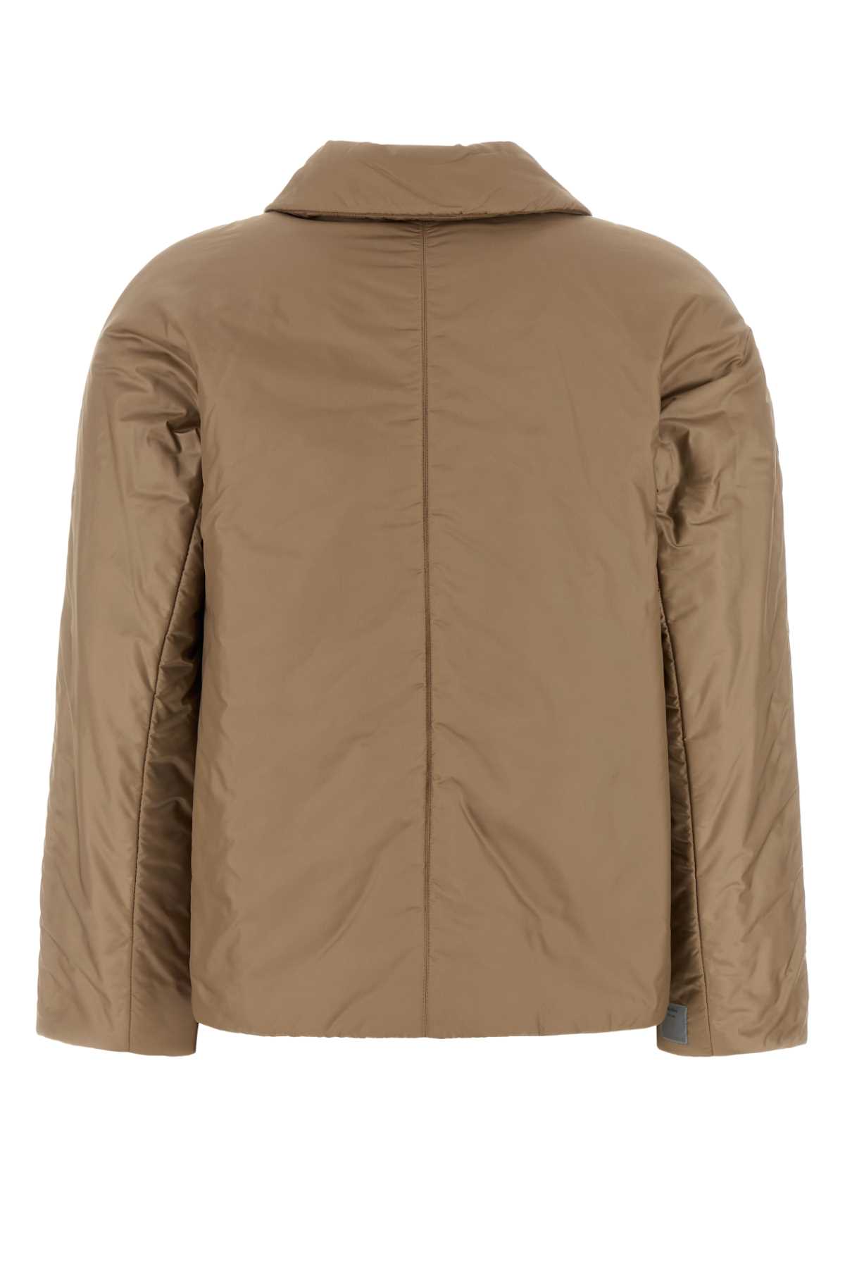 Max Mara The Cube Camel Polyester Greens Padded Jacket