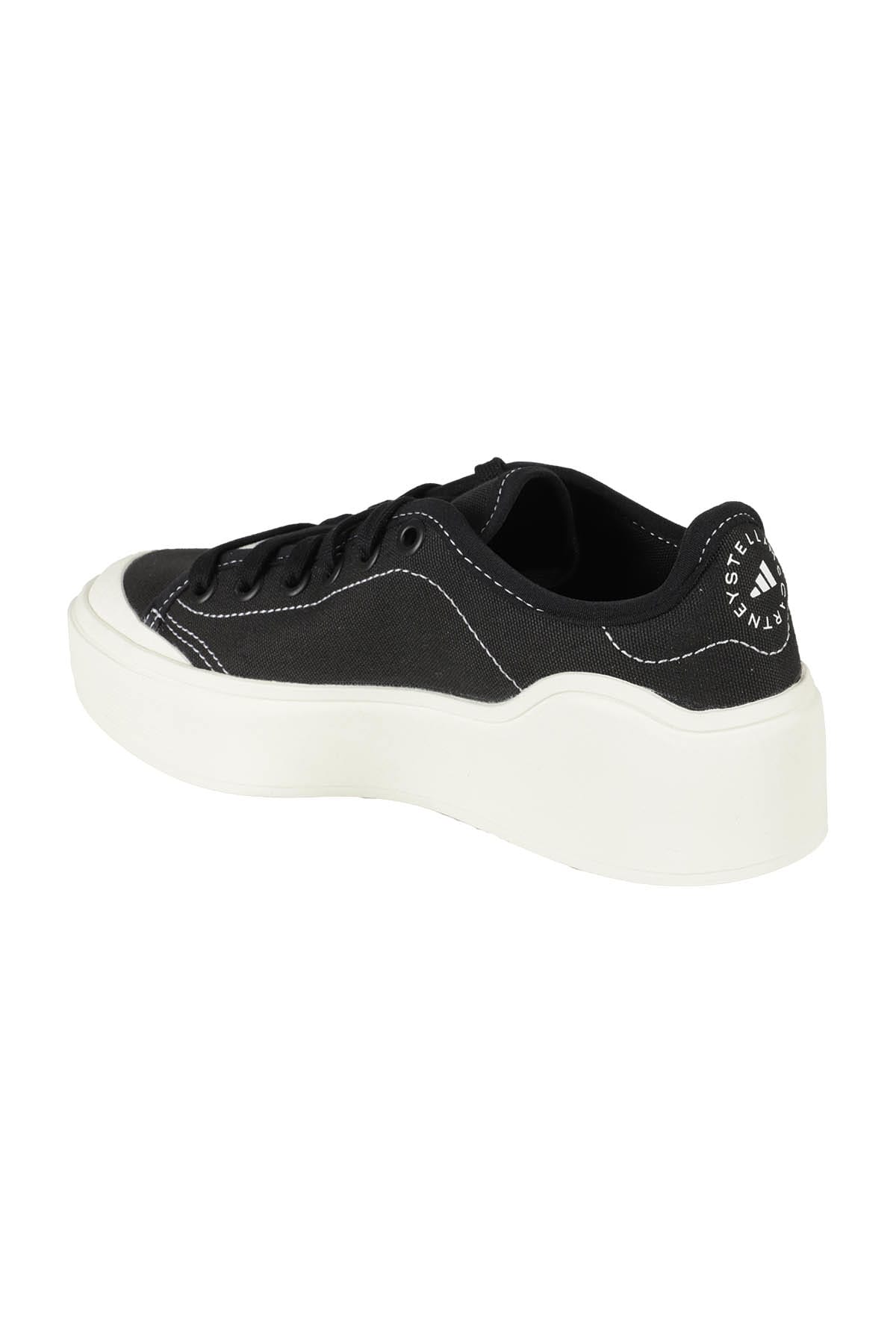 Shop Adidas By Stella Mccartney Asmc Court Cotton In Black White