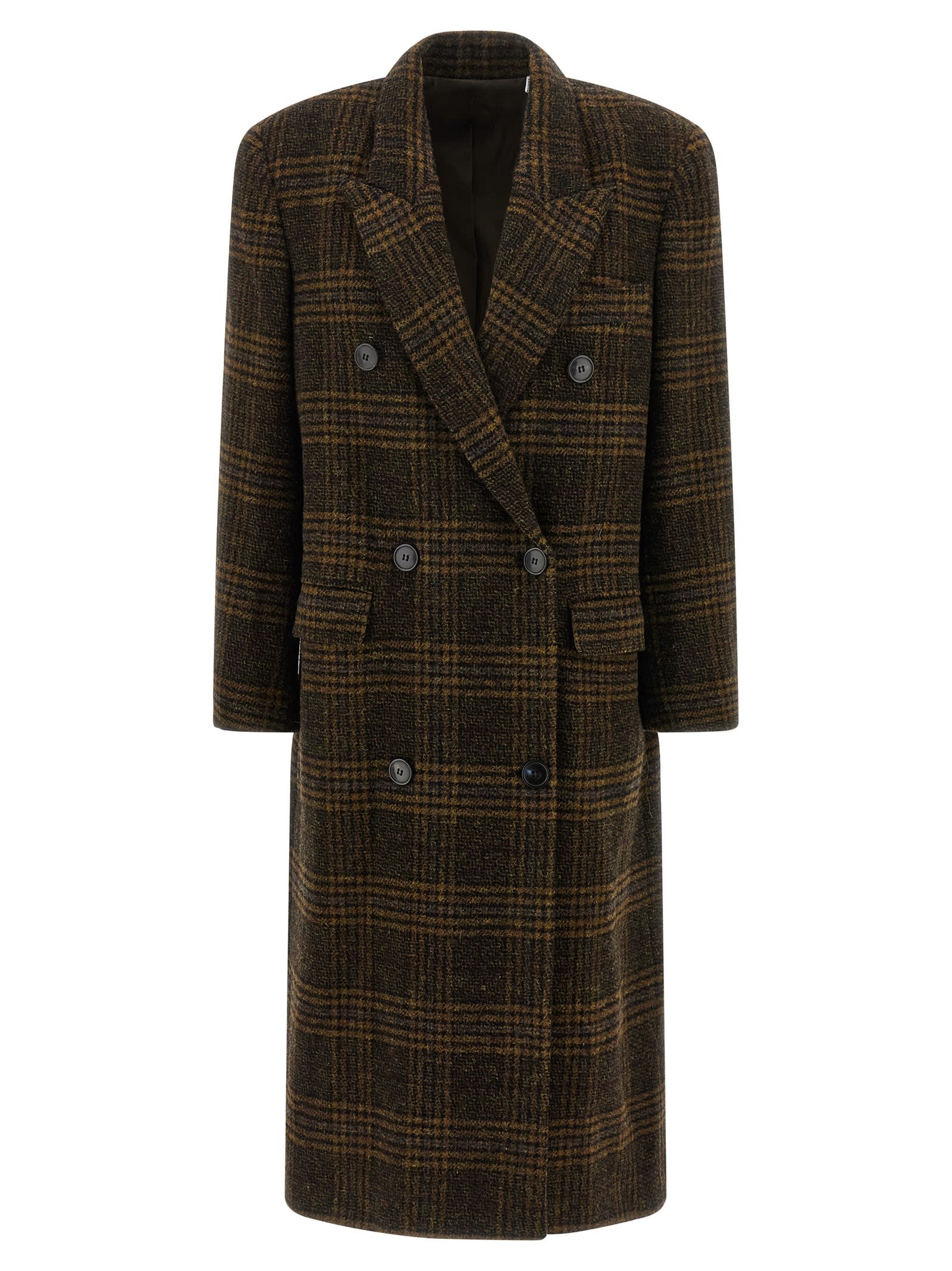 Isabel Marant Étoile Lexana Long Coat In Multi