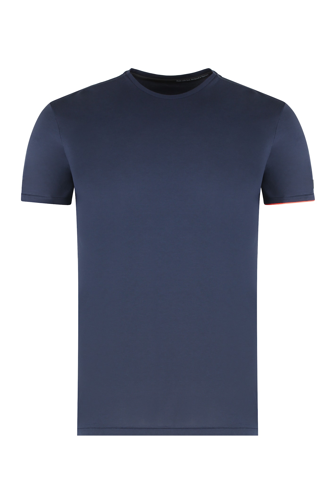 Cotton Blend Crew-neck T-shirt