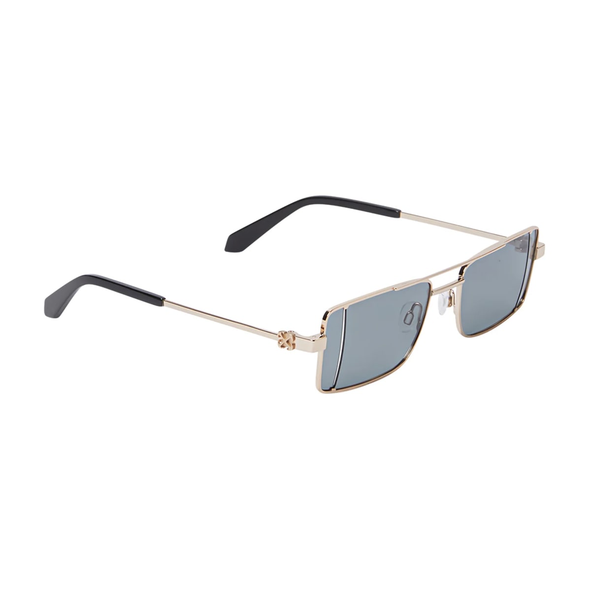 Off-white Off White Oeri14a Cortez 7607 Gold Dark Grey Sunglasses In Gray