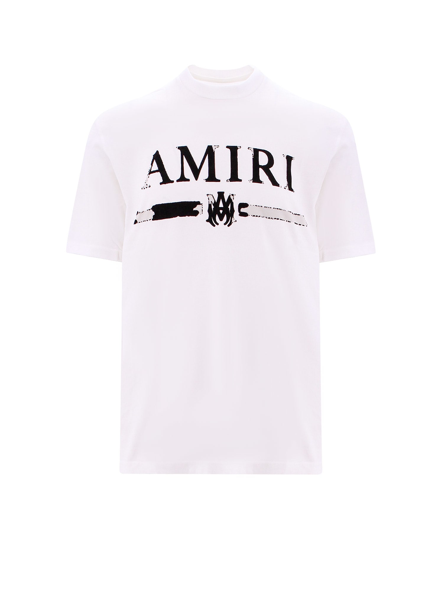 Amiri Logo-print Short-sleeve T-shirt In White | ModeSens