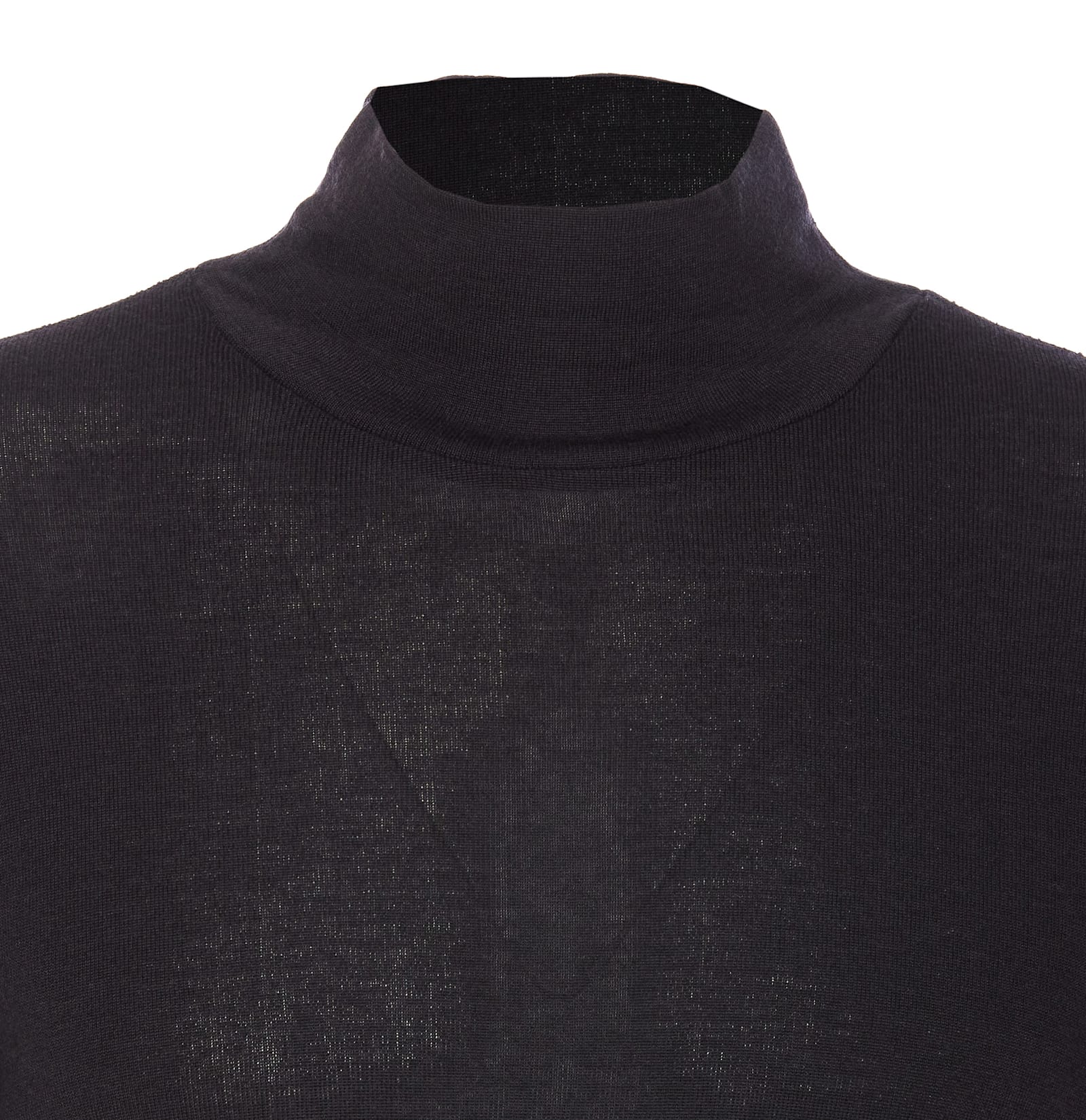 Shop Lemaire High Neck Sweater In Black