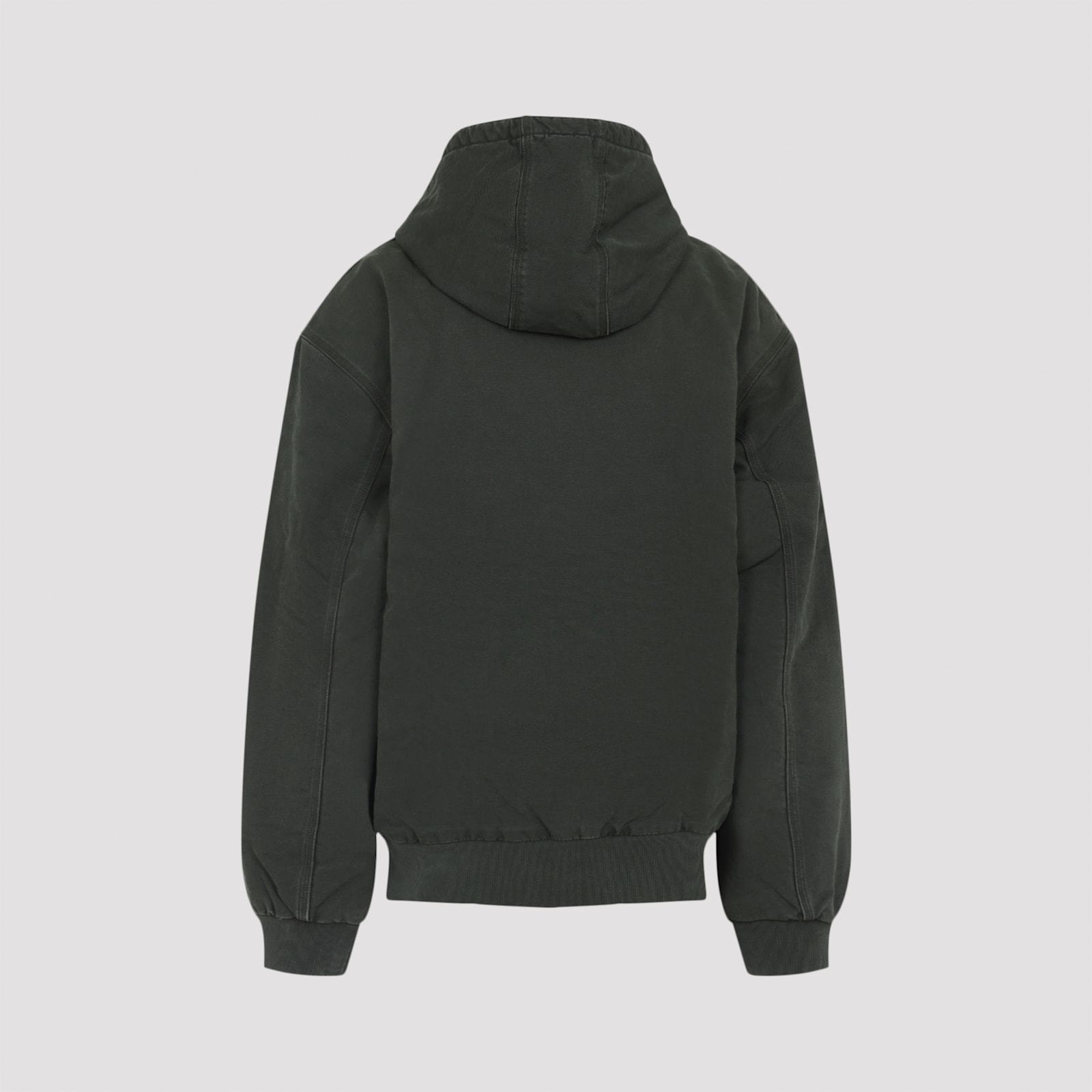 Carhartt Active Hooded Sweat Jacket With Kangaroo Pocket In Green