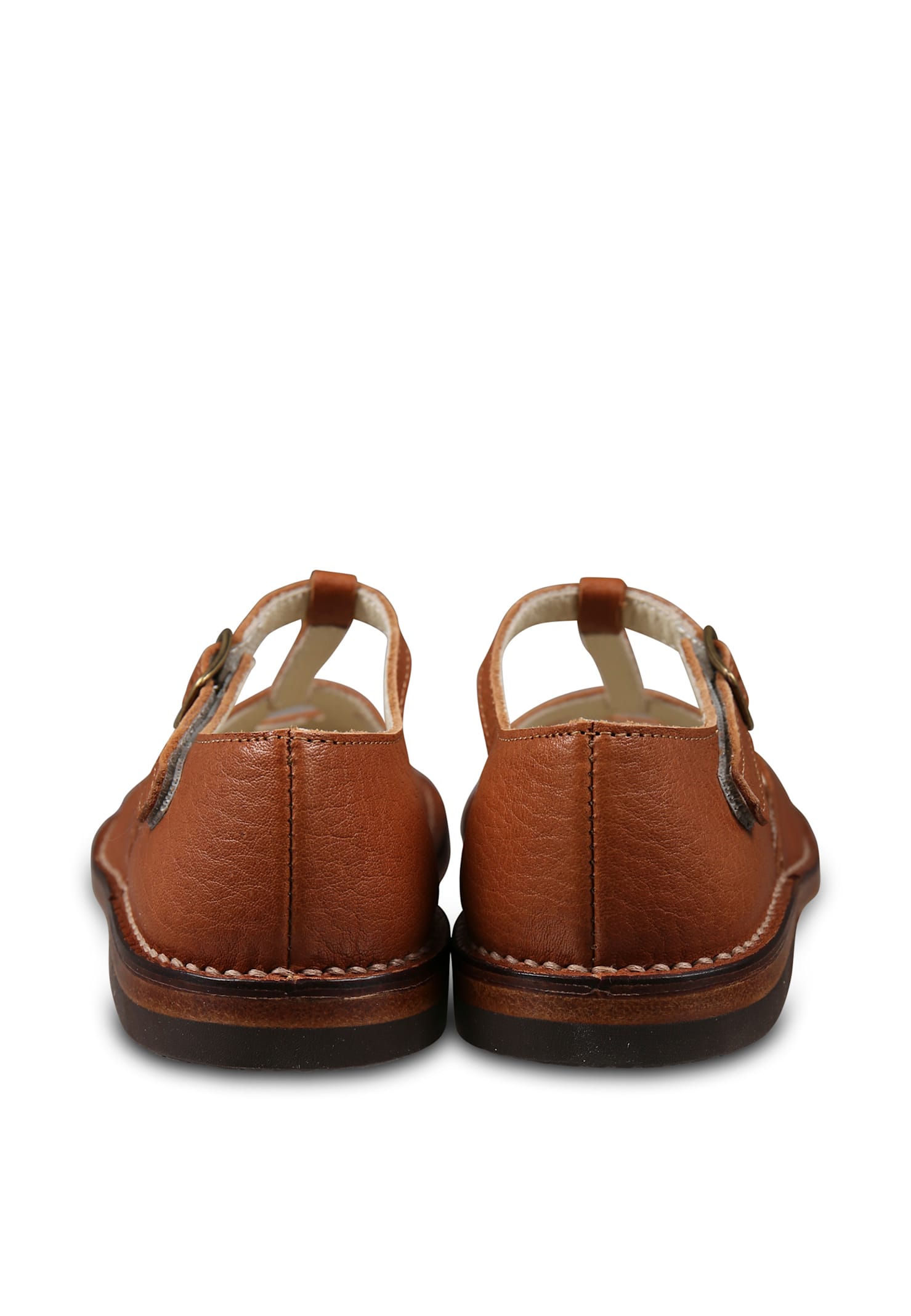 Pèpè Brown Ballet Flats For Girl In Brown
