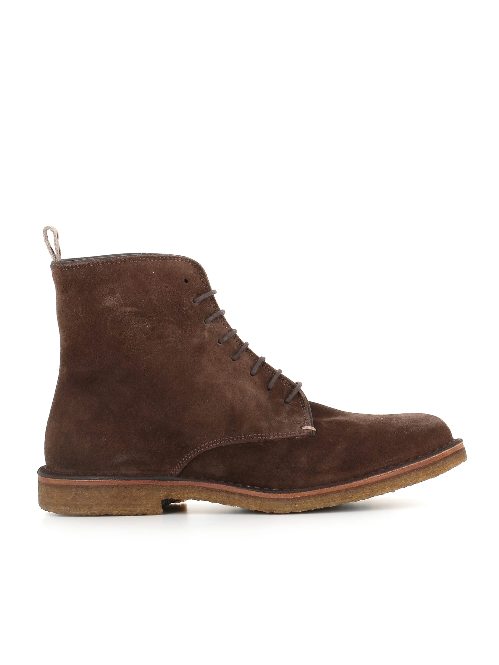 Shop Astorflex Lace-up Bootlex In Brown