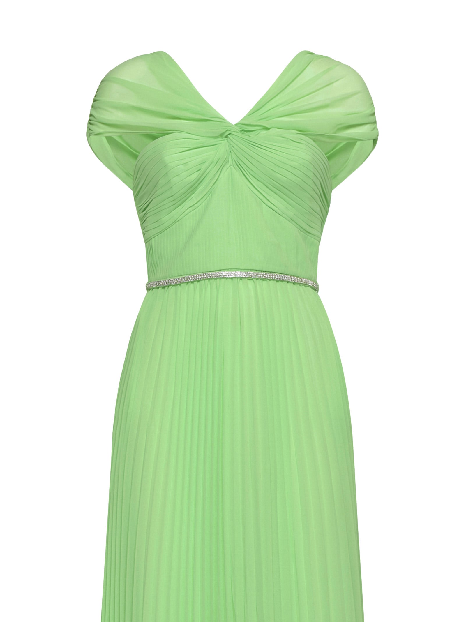 Shop Self-portrait Dress In Verde