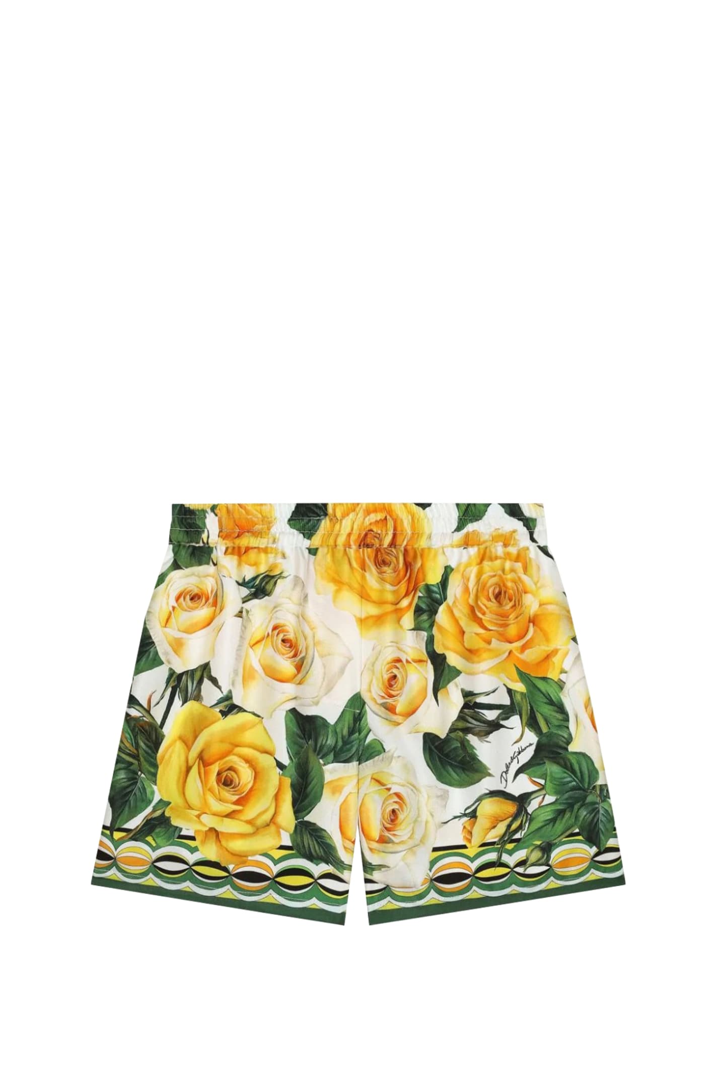 Shop Dolce & Gabbana Shorts In Yellow