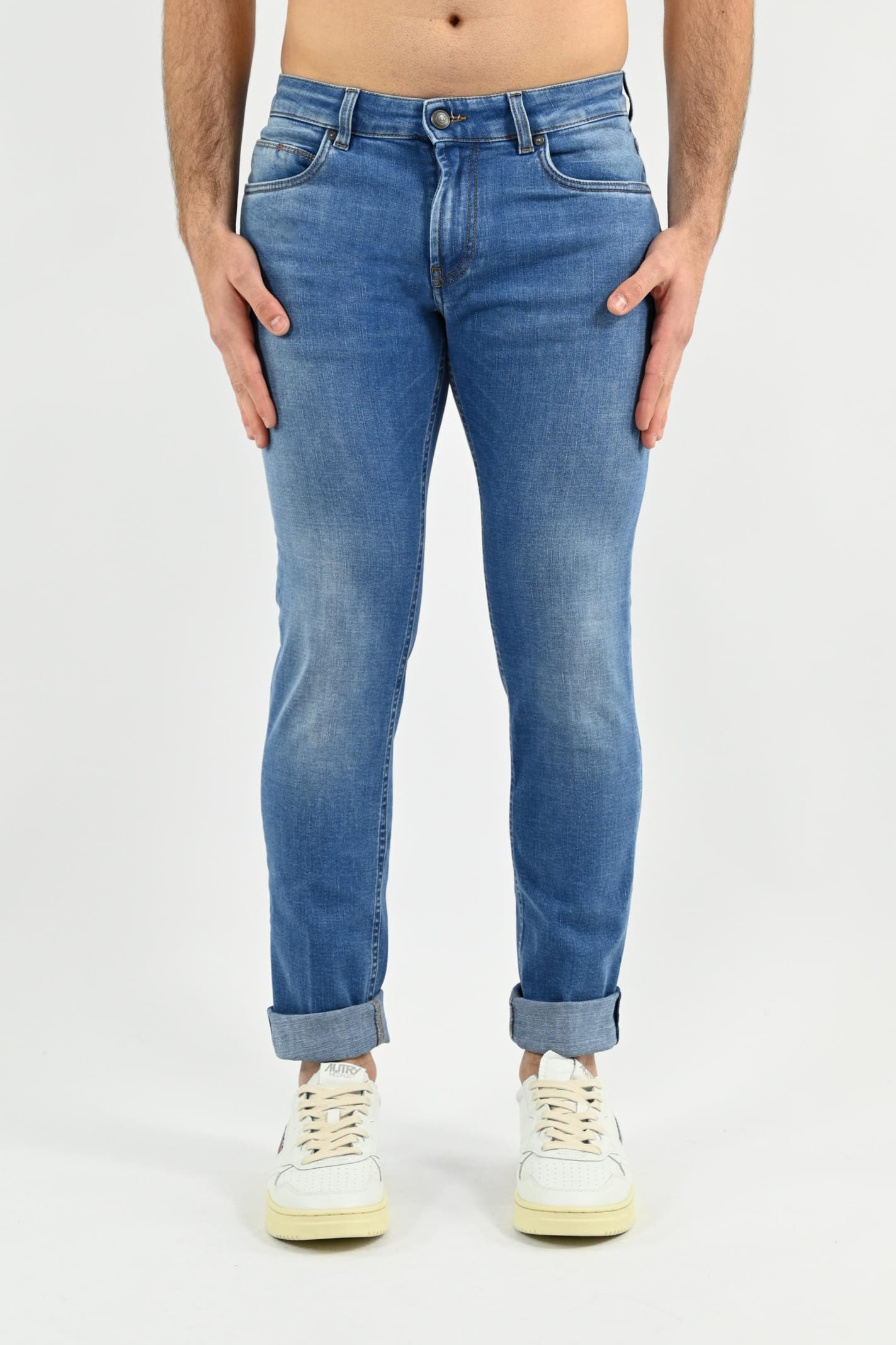 Fay 5-pocket Jeans In Turchese Chiaro