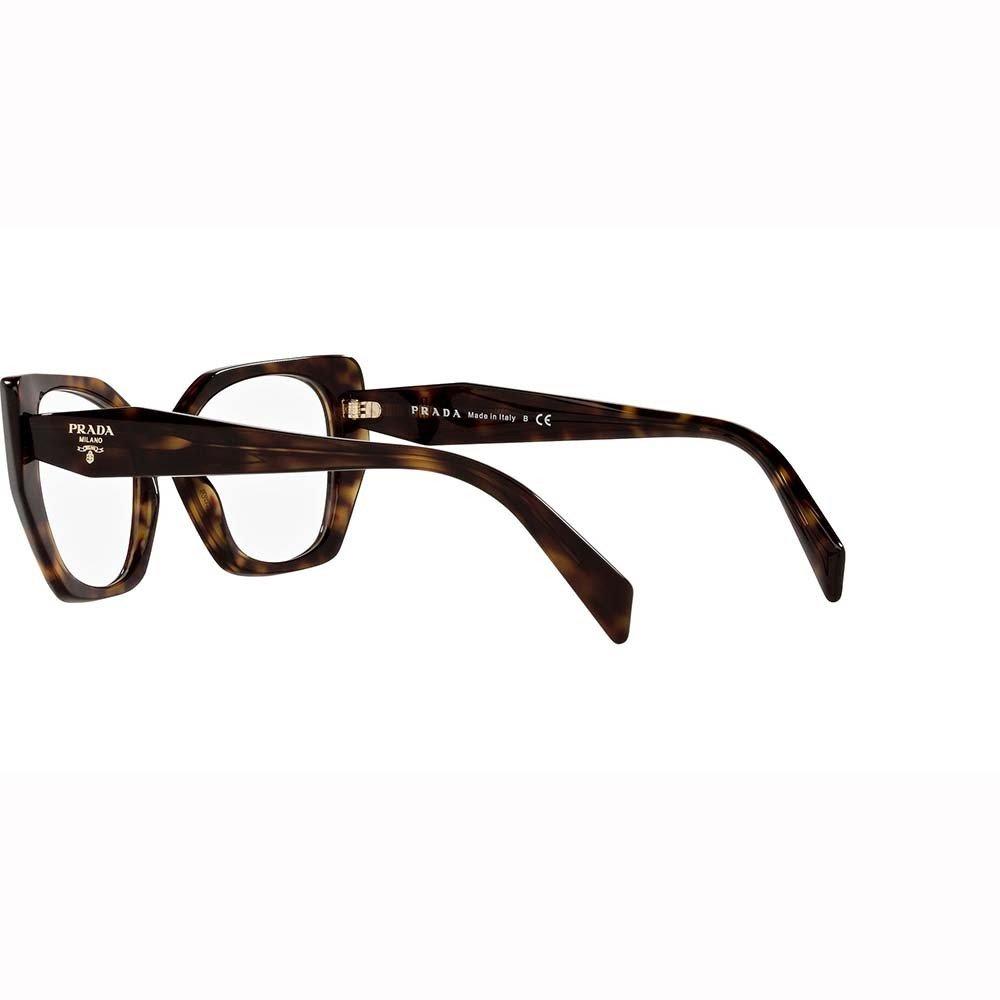 Prada 52mm Optical Glasses In Brown