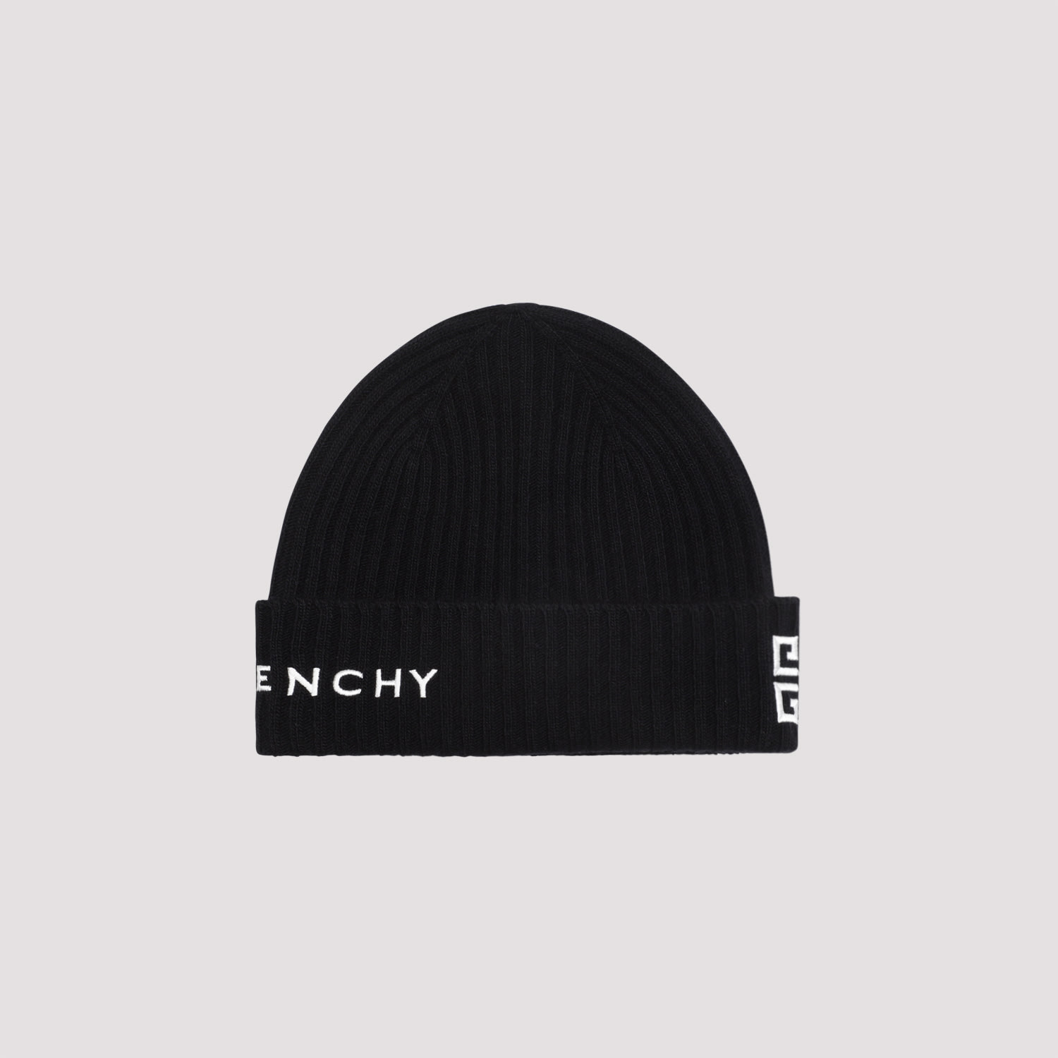 Shop Givenchy 4g Beanie In Black White