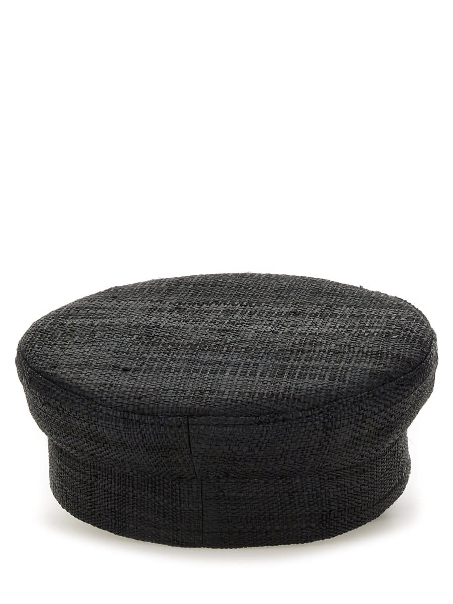 Ruslan Baginskiy Piercing Inspired Baker Boy Cap In Black