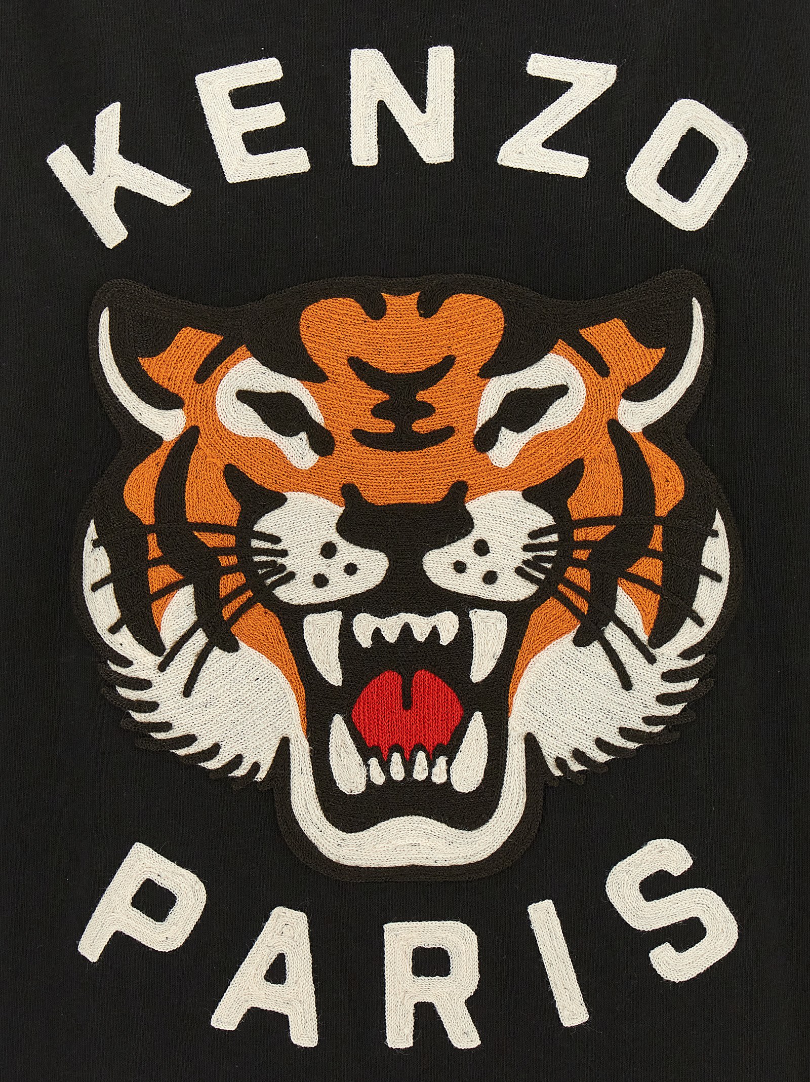 Shop Kenzo Lucky Tiger T-shirt In Black