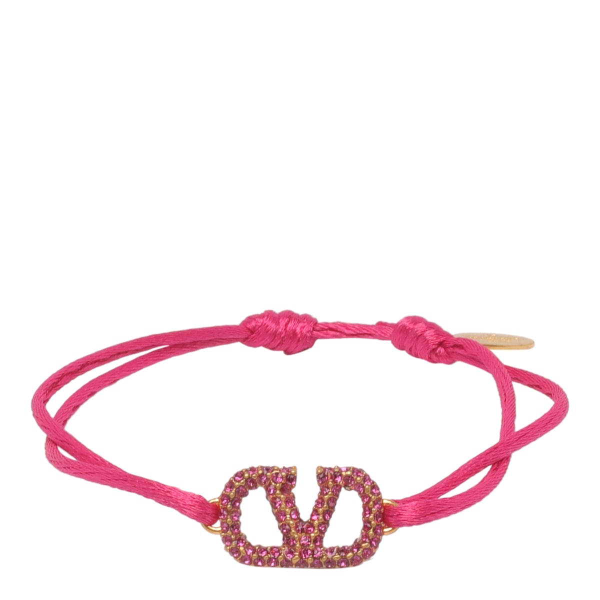 Shop Valentino Vlogo Signature Bracelet In Fuchsia