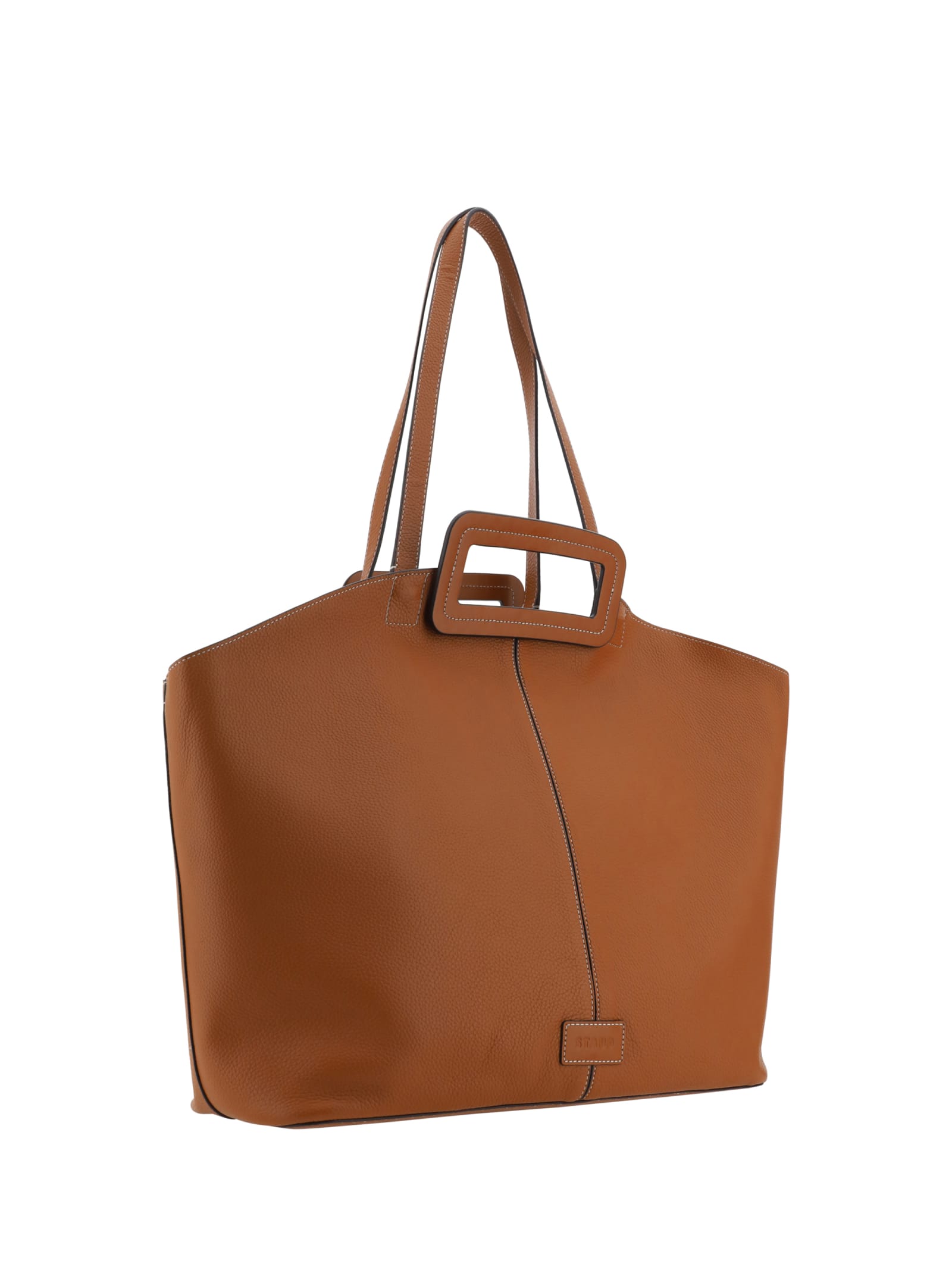 Shop Staud Grande Shoulder Bag In Tan Tan