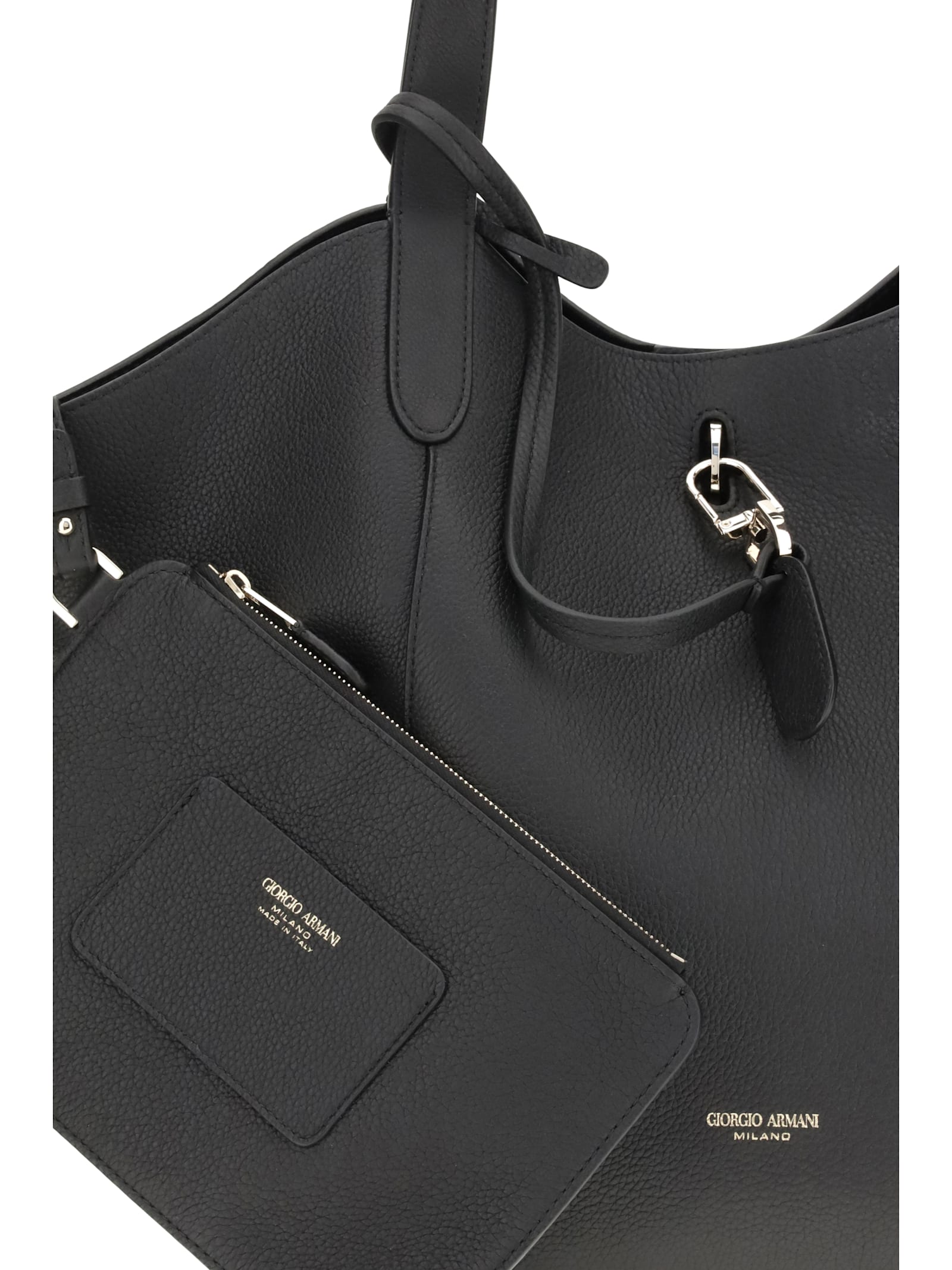 Giorgio Armani Medium Suede Shoulder Bag