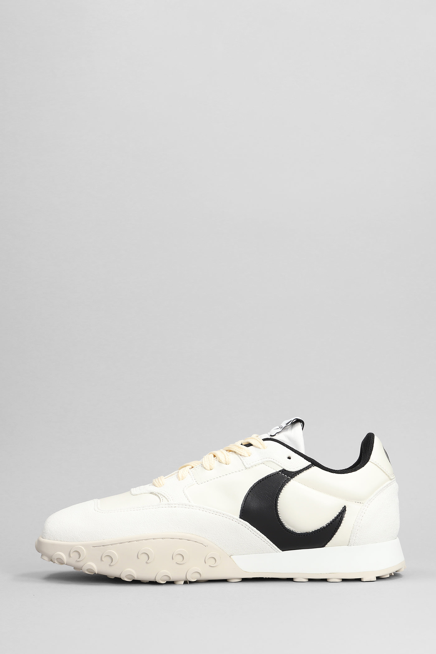 Shop Marine Serre Ms Rise 22 Sneakers In White Leather