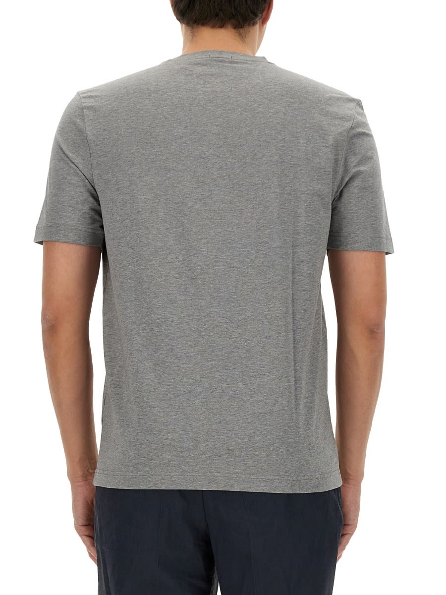 Shop Hugo Boss T-shirt With Logo In Grey