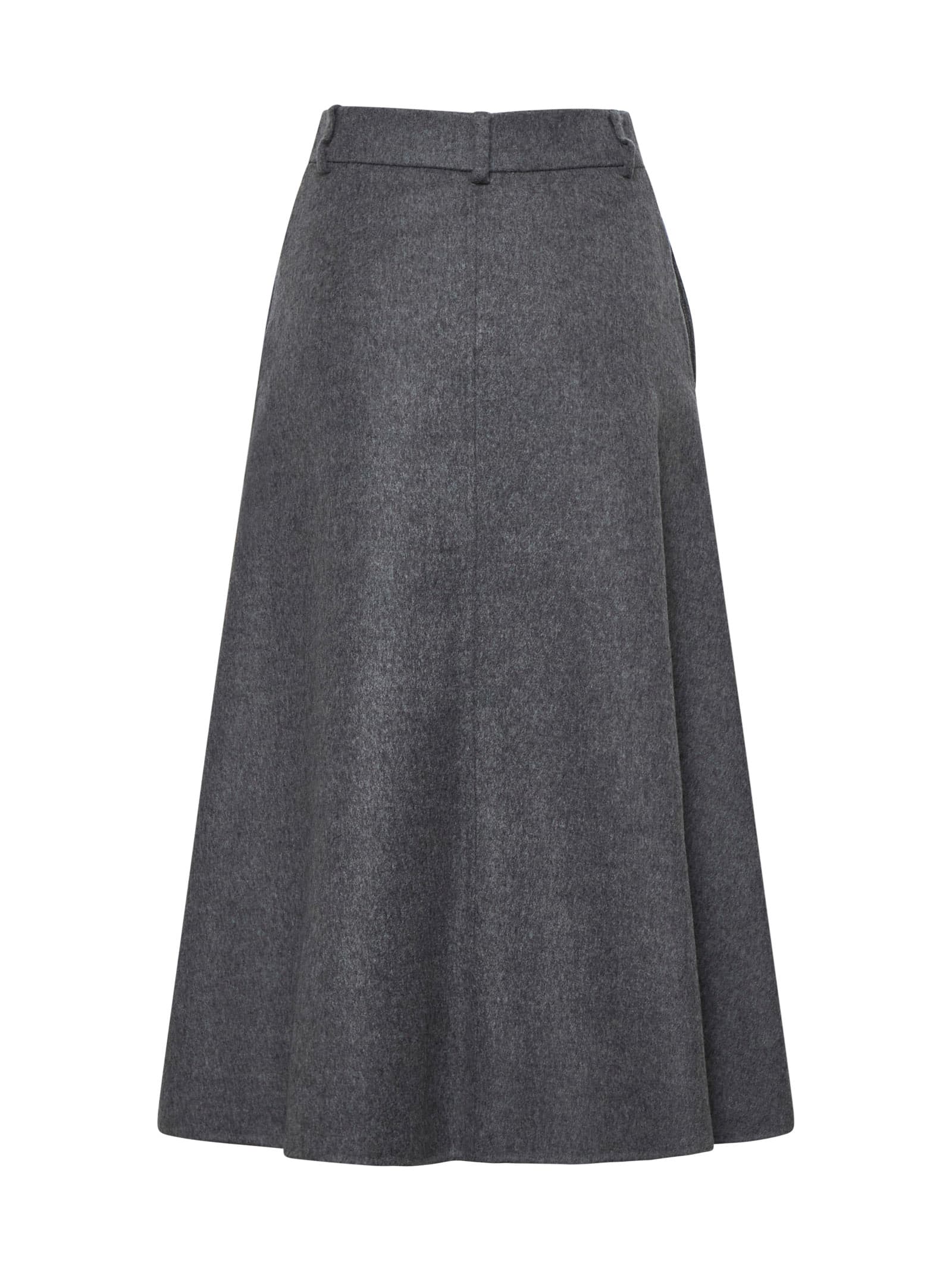 Shop Brunello Cucinelli Skirt In Grey