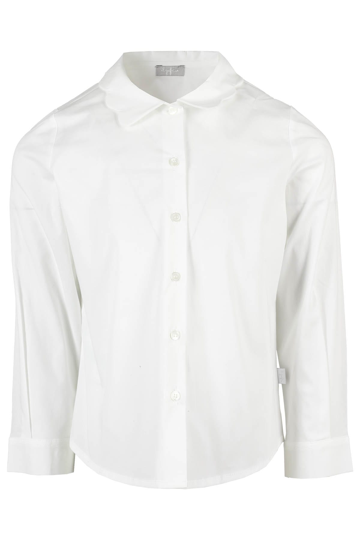 Il Gufo Kids' Camicia M Lunga In Bianco