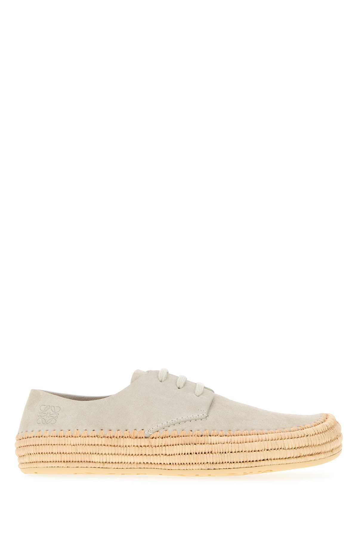 Light Grey Suede Rio Lace-up Shoes