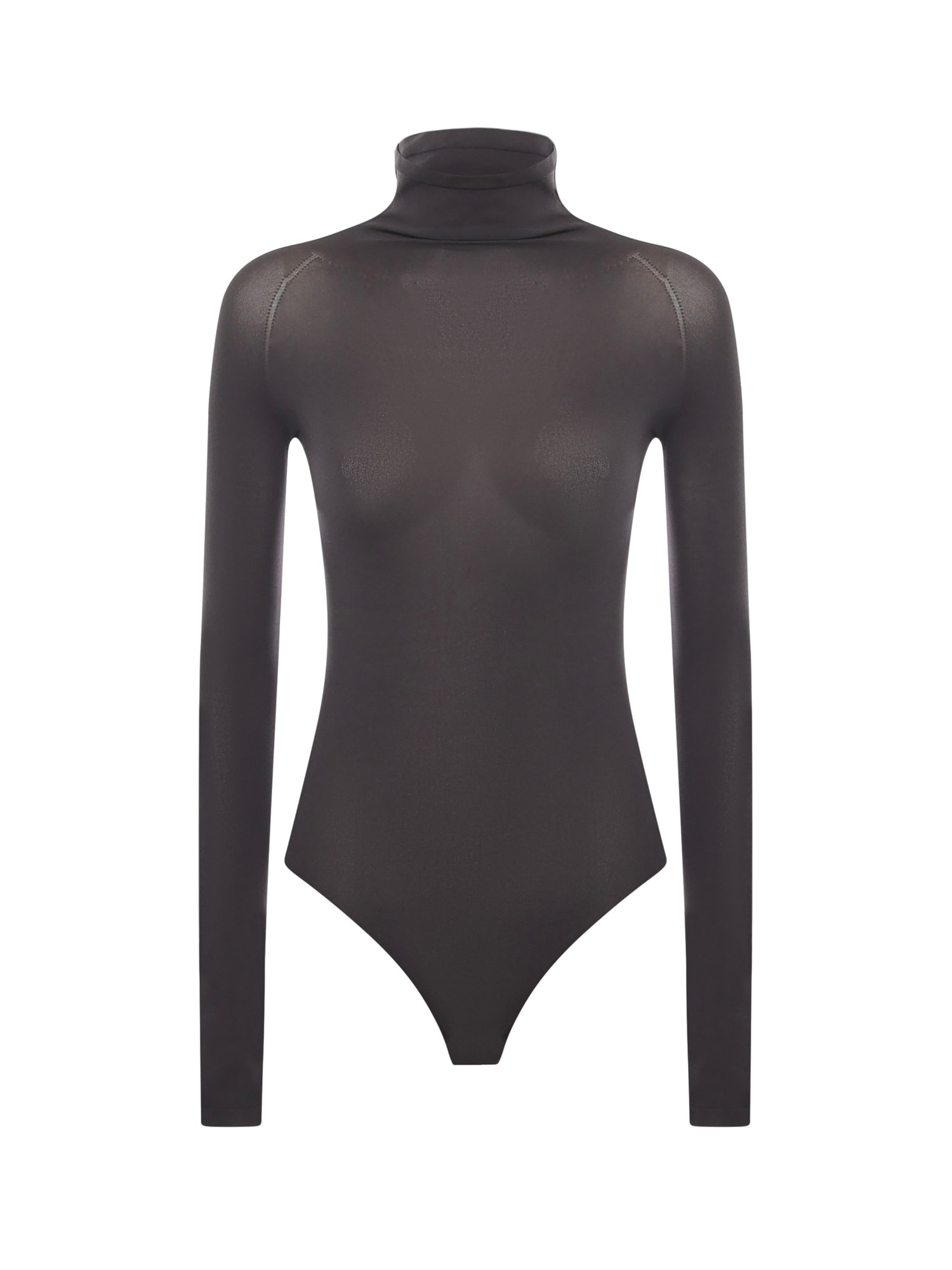 Alaïa High-neck Second Skin Bodysuit In Black
