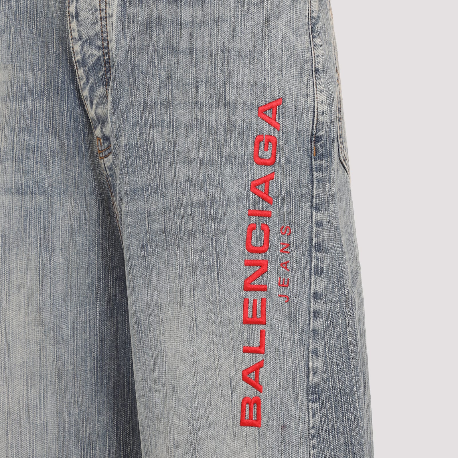 Balenciaga Men's Baggy Pants In Blue