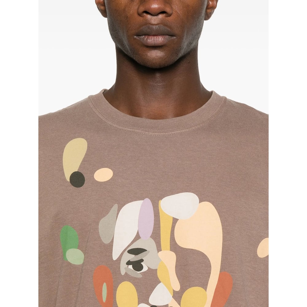 Kidsuper Face-print T-shirt In Brown