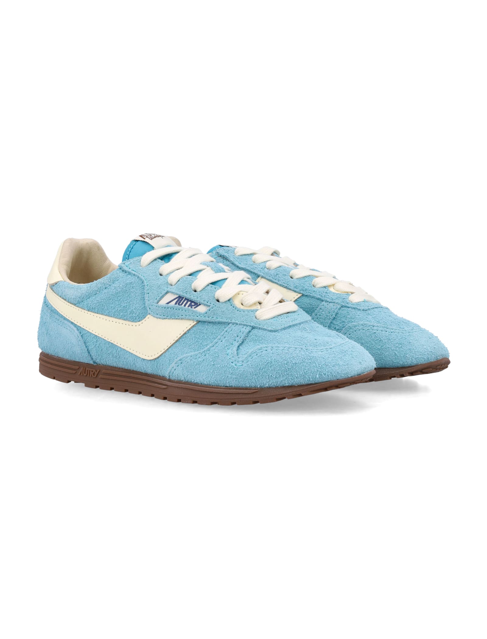 Autry Windspin Suede And Leather Low-top Sneakers In Multi