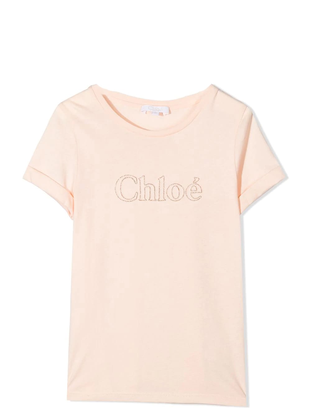 CHLOÉ T-SHIRT WITH EMBROIDERY,C15B84 45F