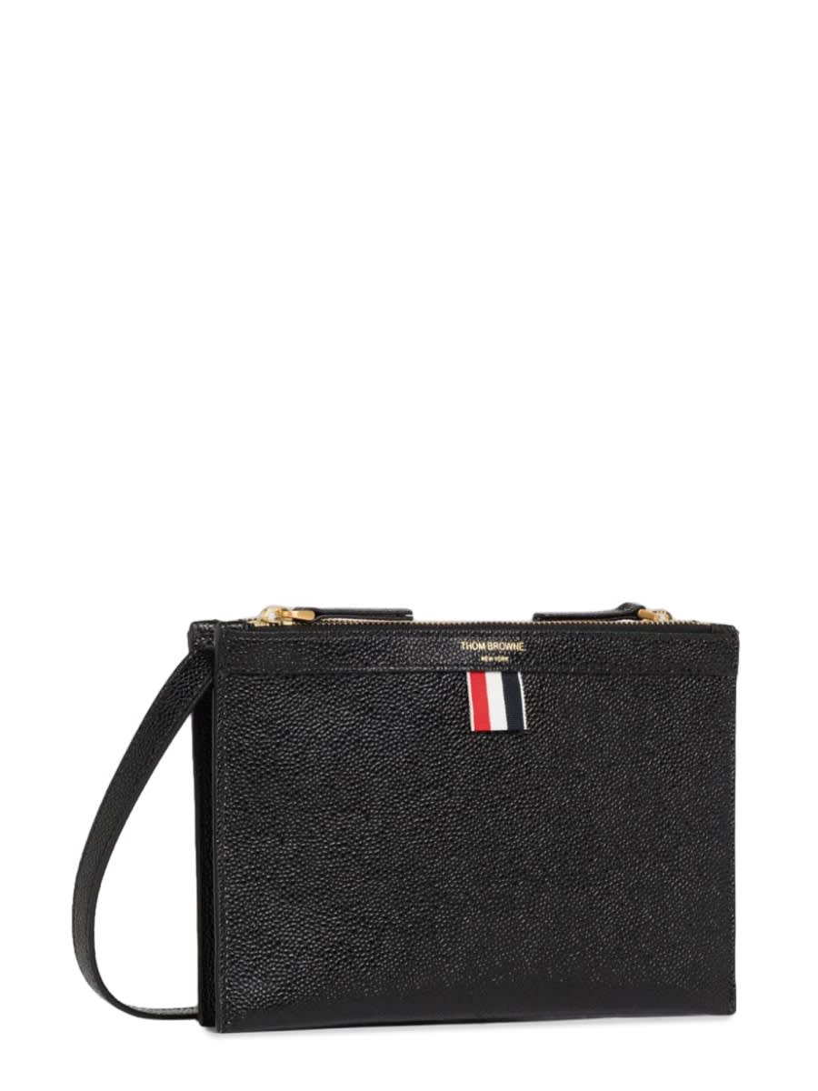 Shop Thom Browne Small Document Holder In Black