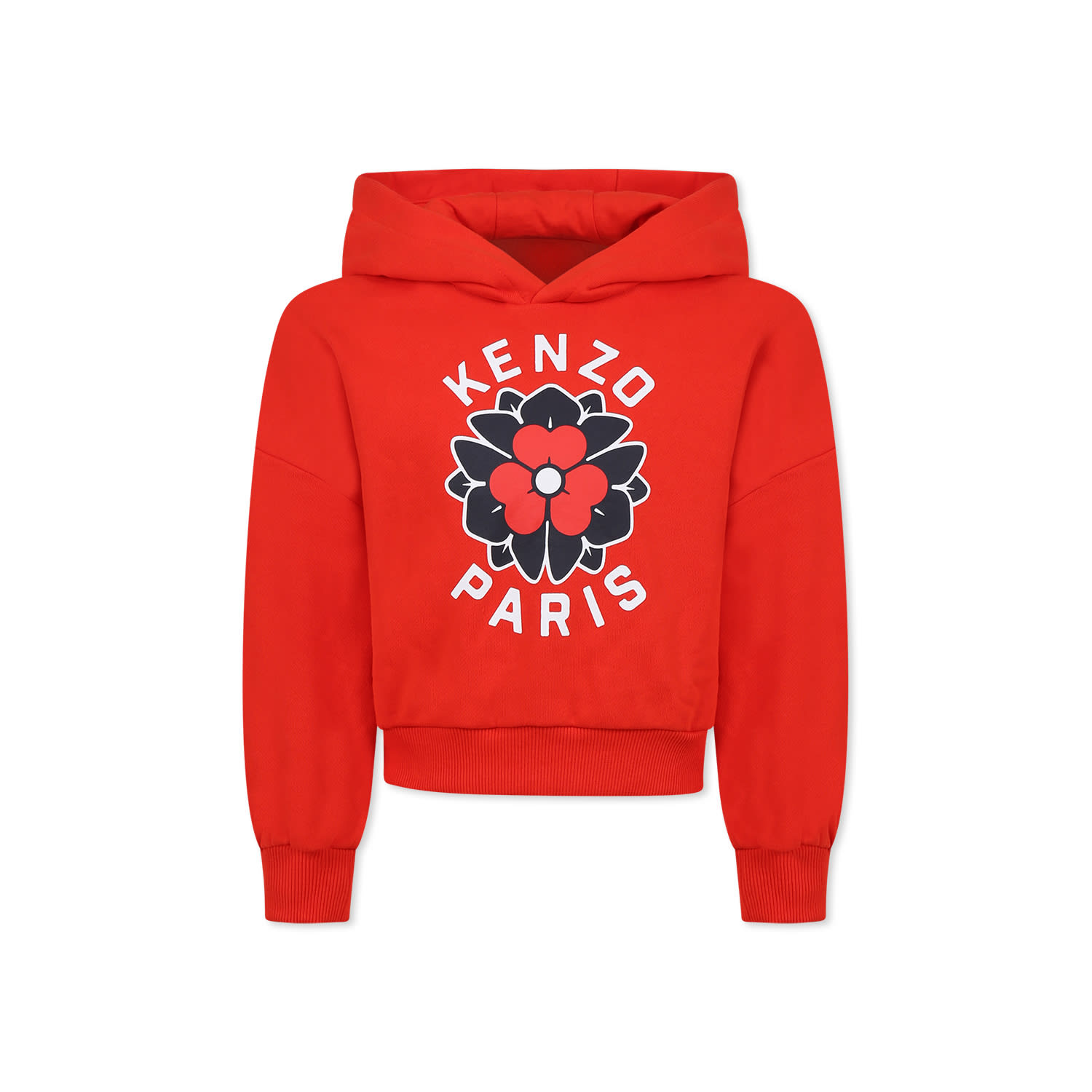 Kenzo Long-sleeved Sweater In Red
