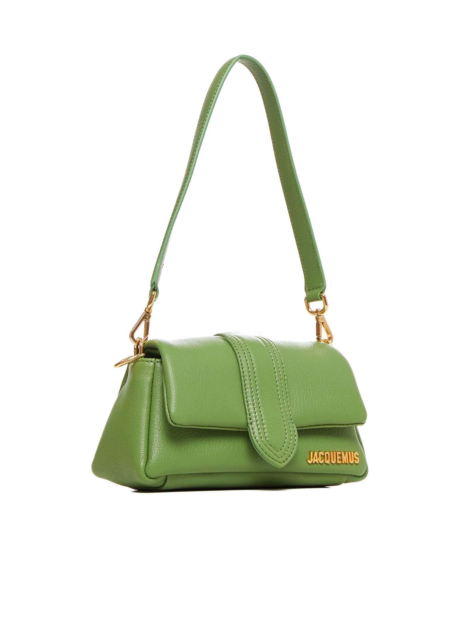 Shop Jacquemus Shoulder Bag In Green