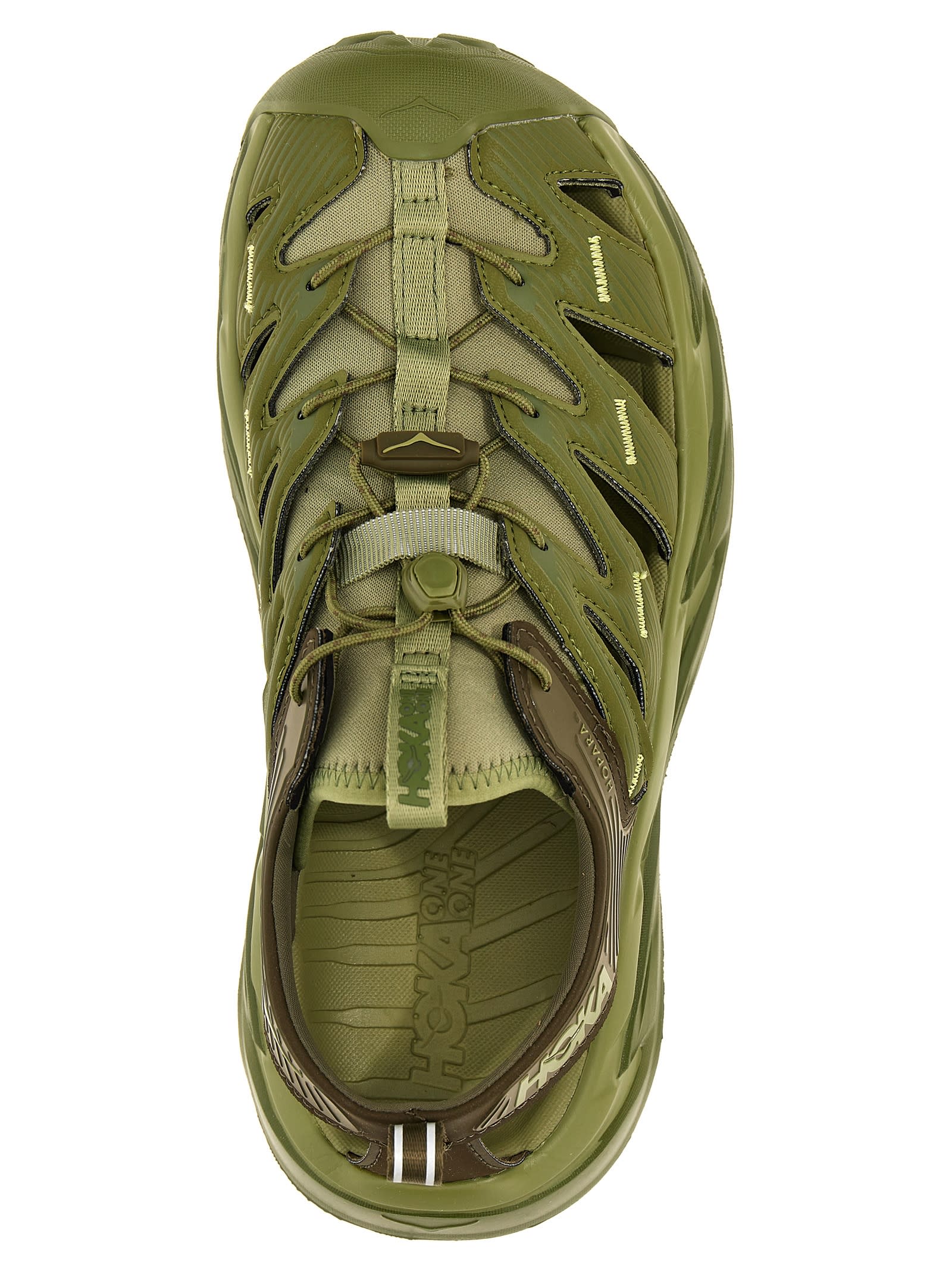 Shop Hoka Hopara Sneakers In Green/military