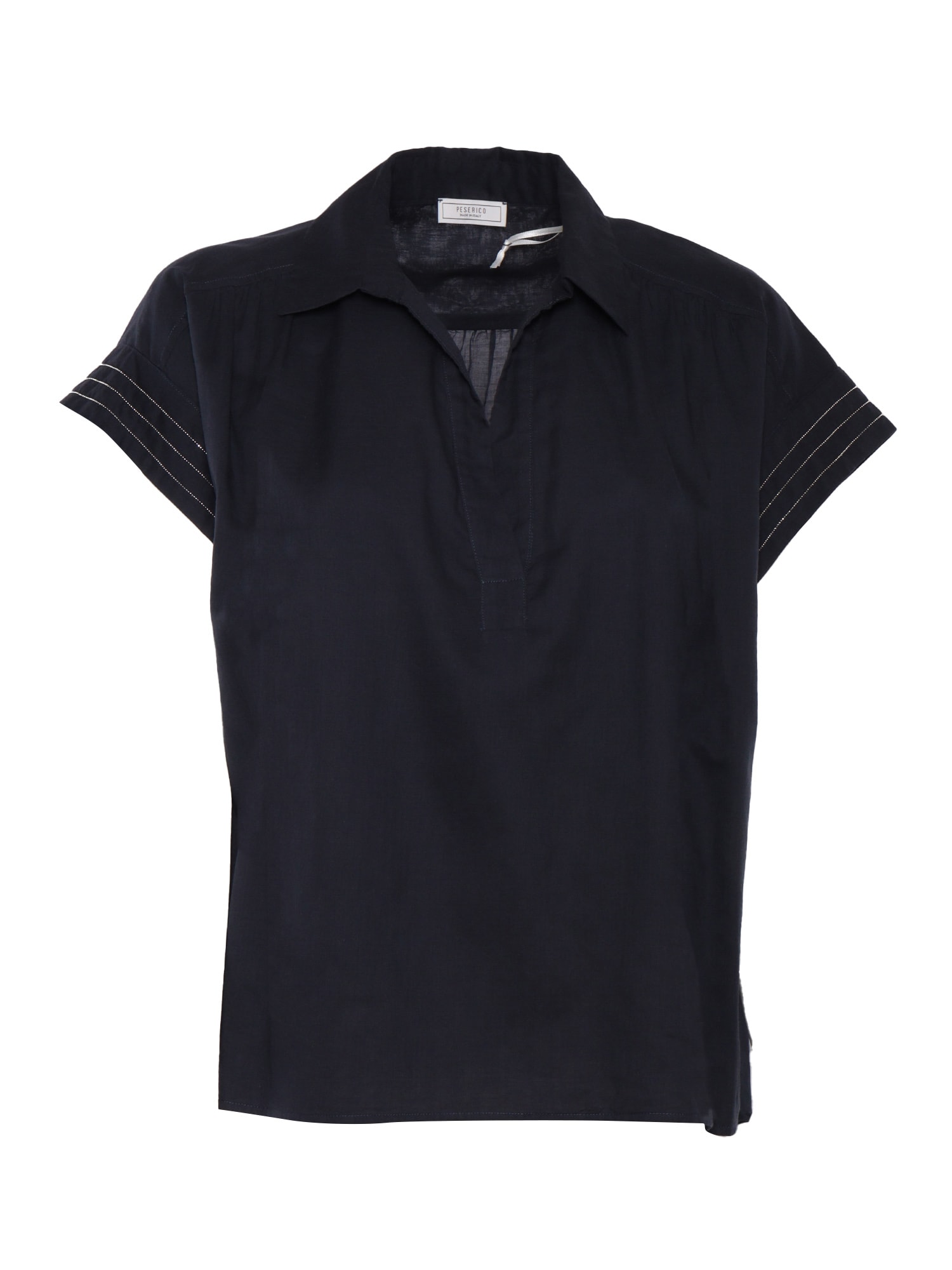 Shop Peserico Blouse In Blue
