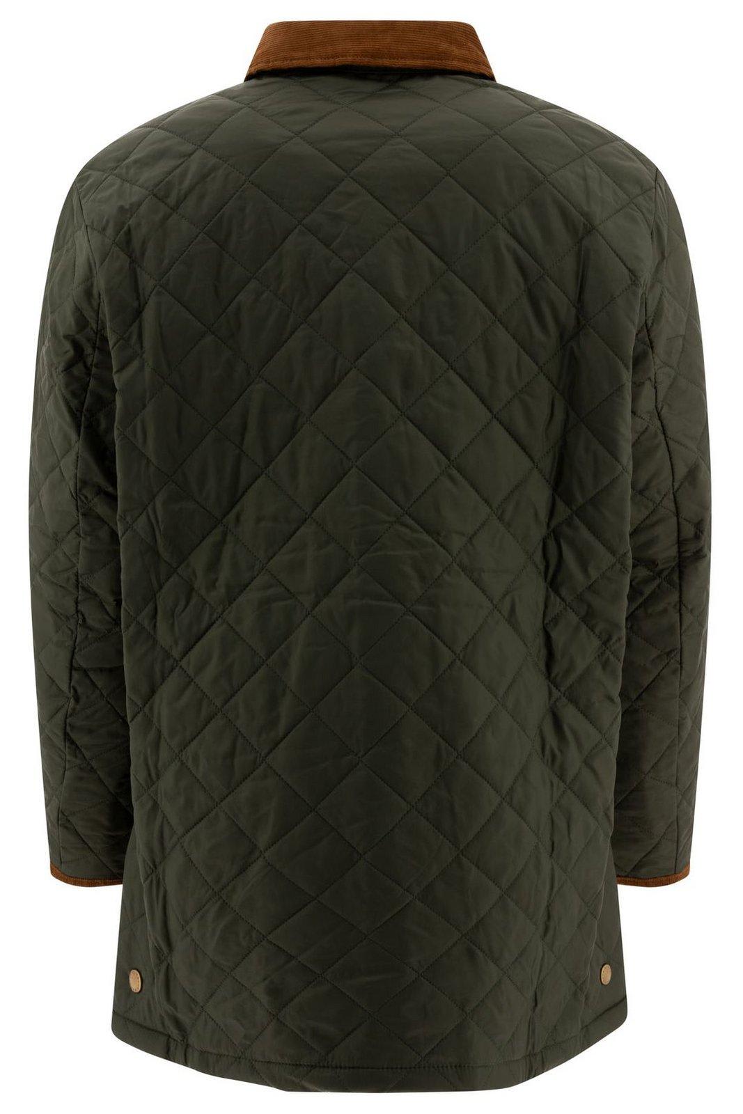 Shop Barbour Liddesdale Quilted Jacket In Green